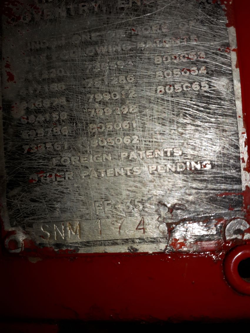Massey Ferguson 35 - voertuig identificatienummer mf 35