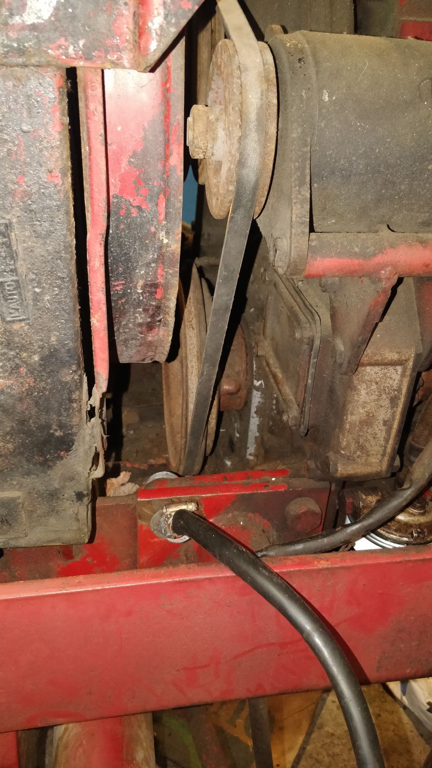 International 724 Motor vast na lange stilstand