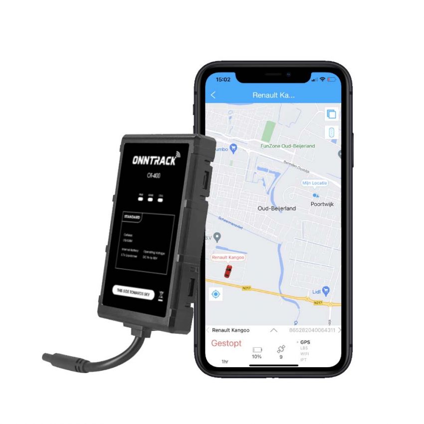 Onntrack GPS Tracker zonder vaste kosten plug & play