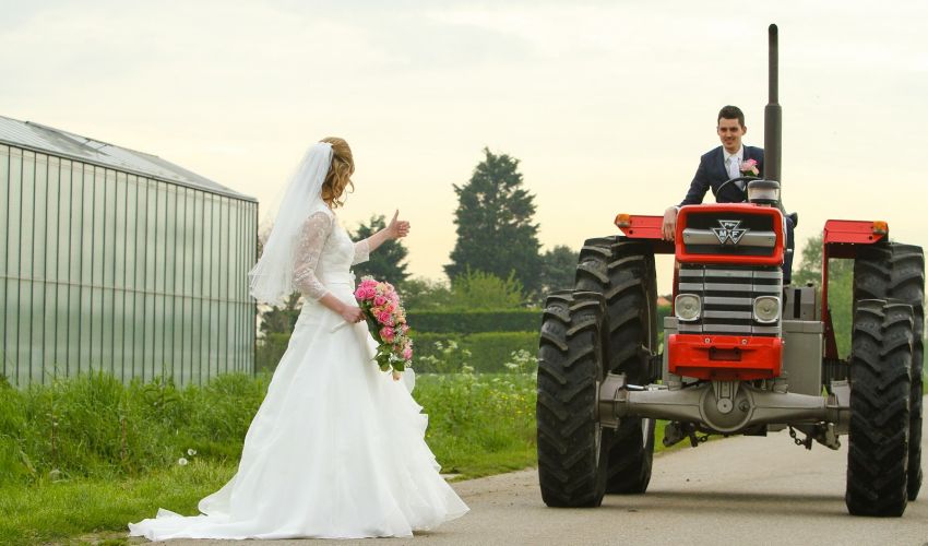 Tractors Bruidspaar