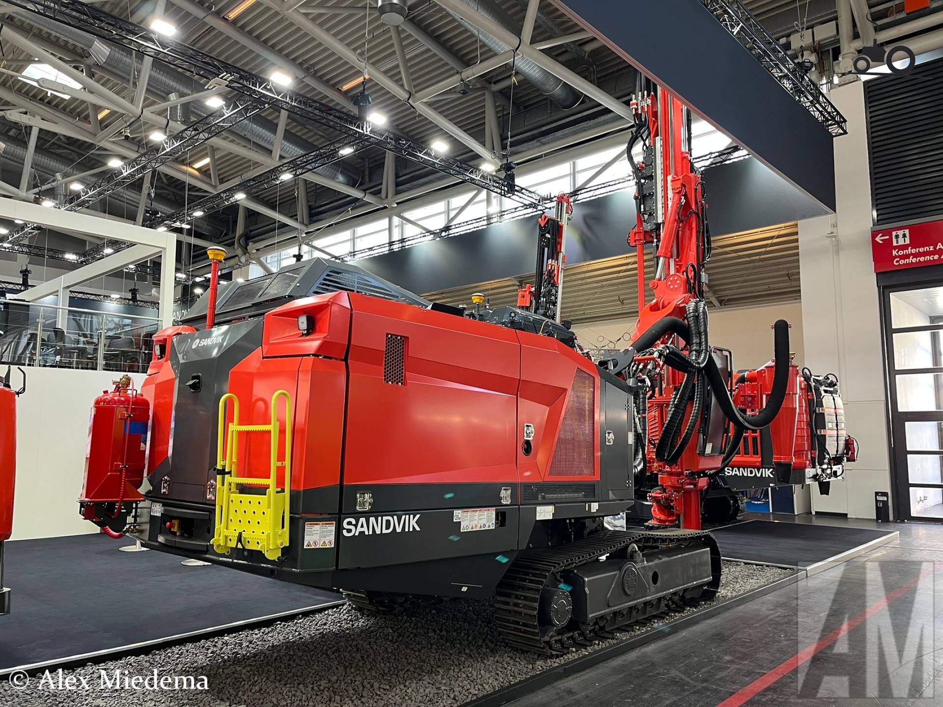 Foto van Sandvik boormachine op Bauma 2025