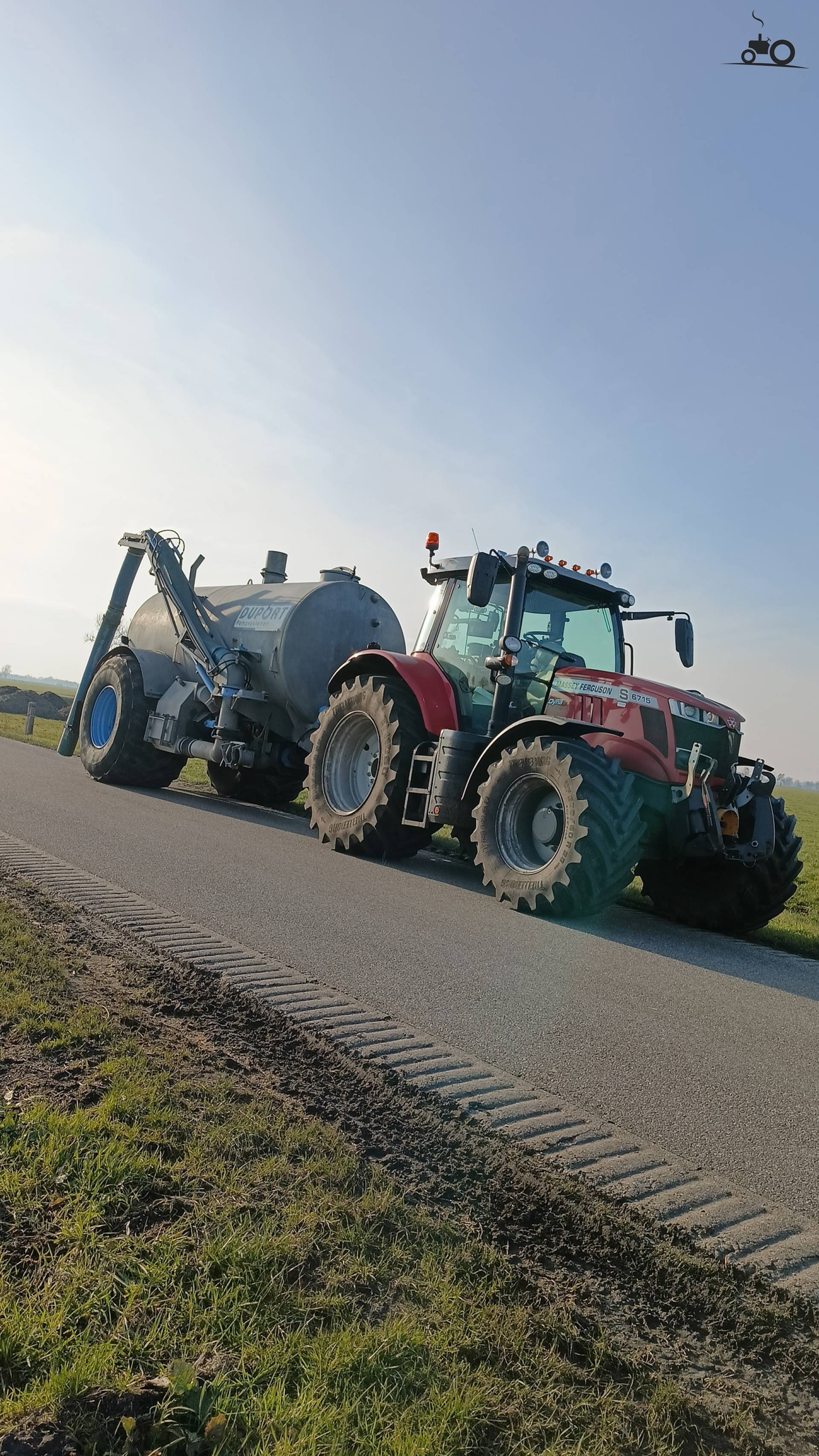 Massey Ferguson 6715S with BSA Duport slurry tank