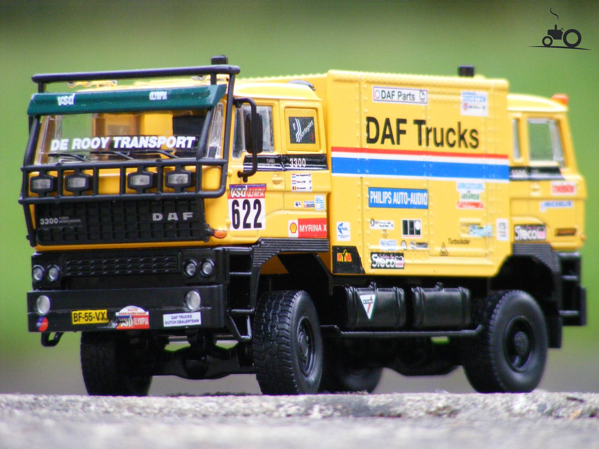 DAF dubbele kop Parijs-Dakar 1985