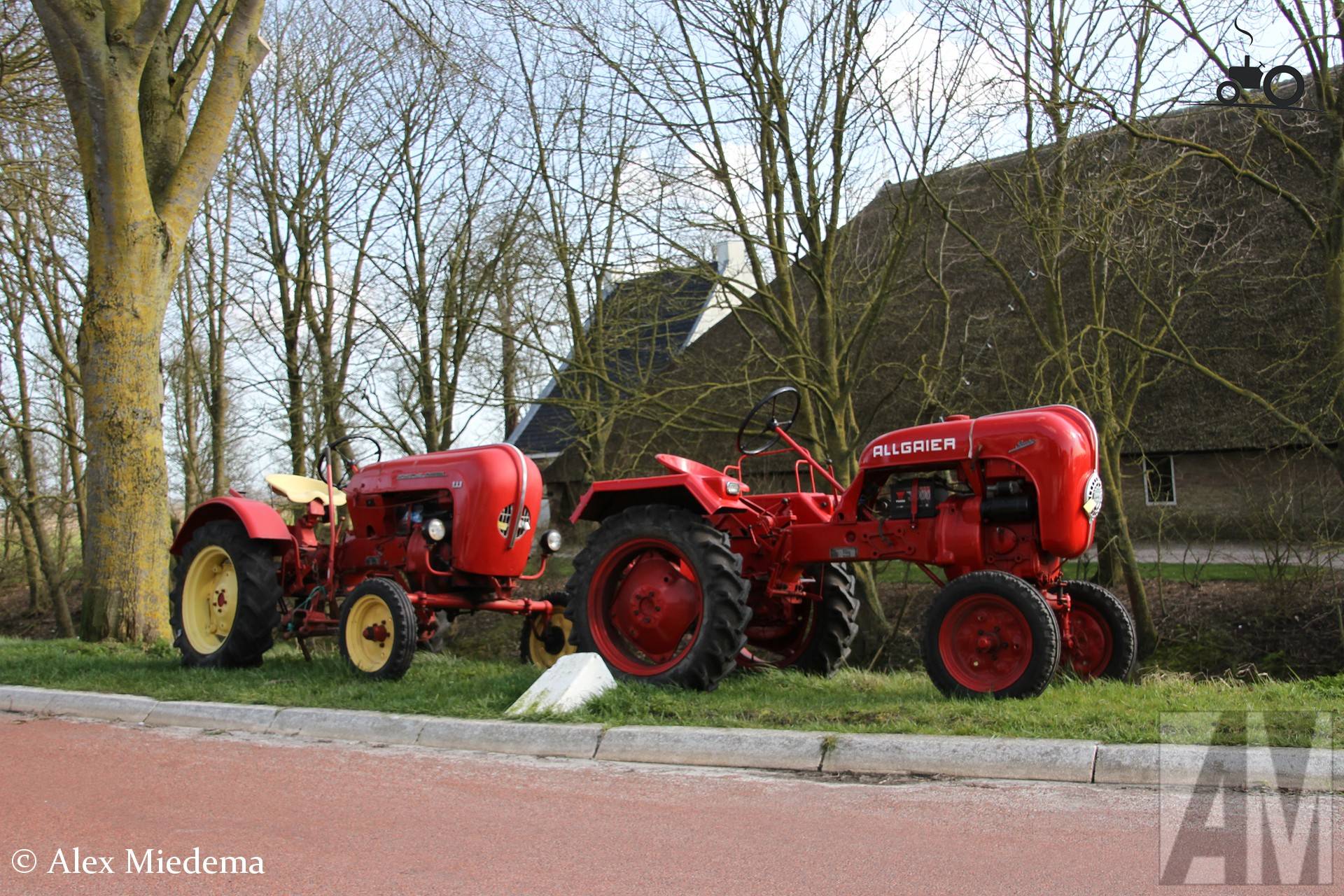 Allgaier en Porsche machines op Oude Bildtdijk
