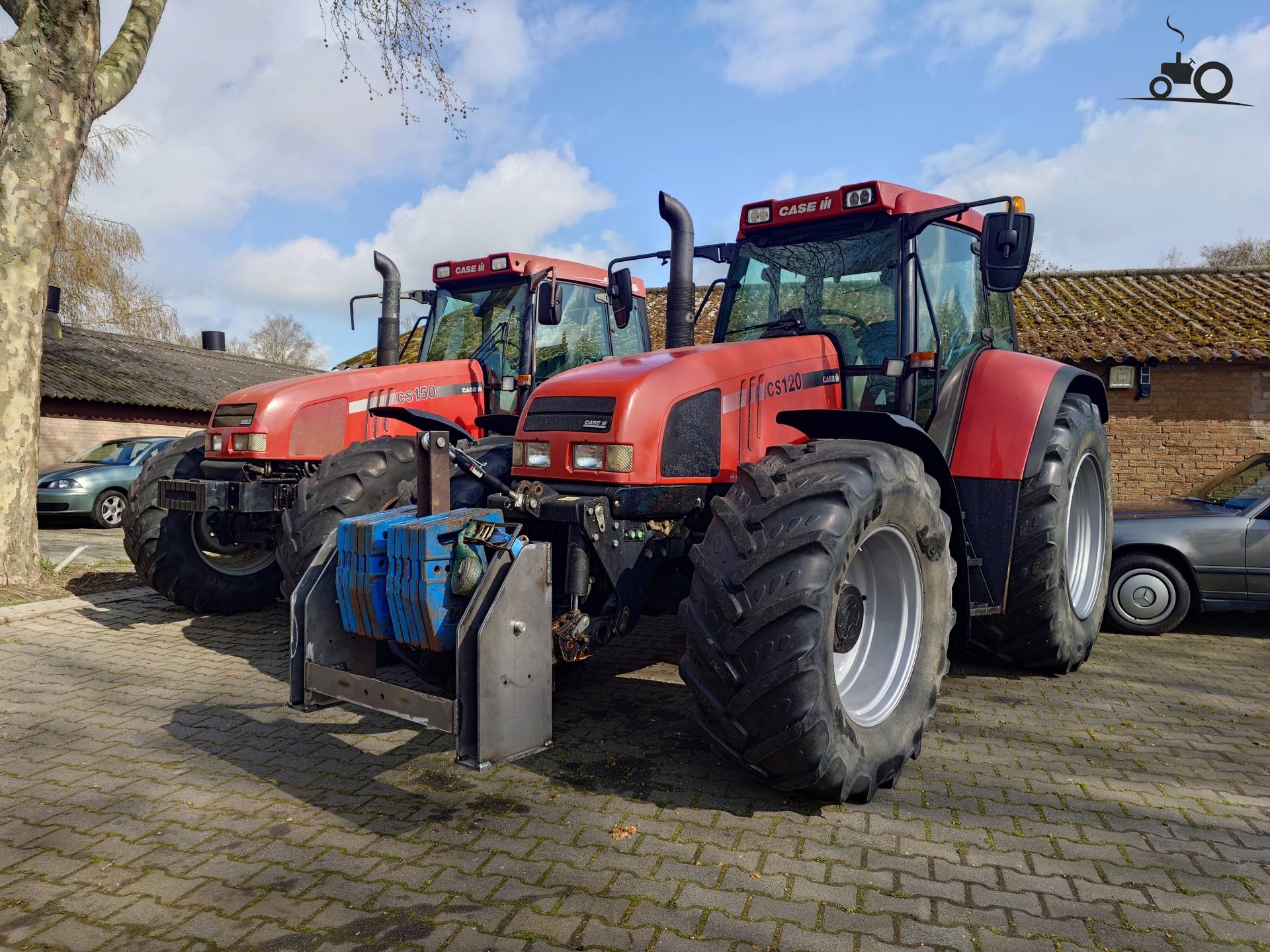 Case IH CS 120 tractor in Beringe