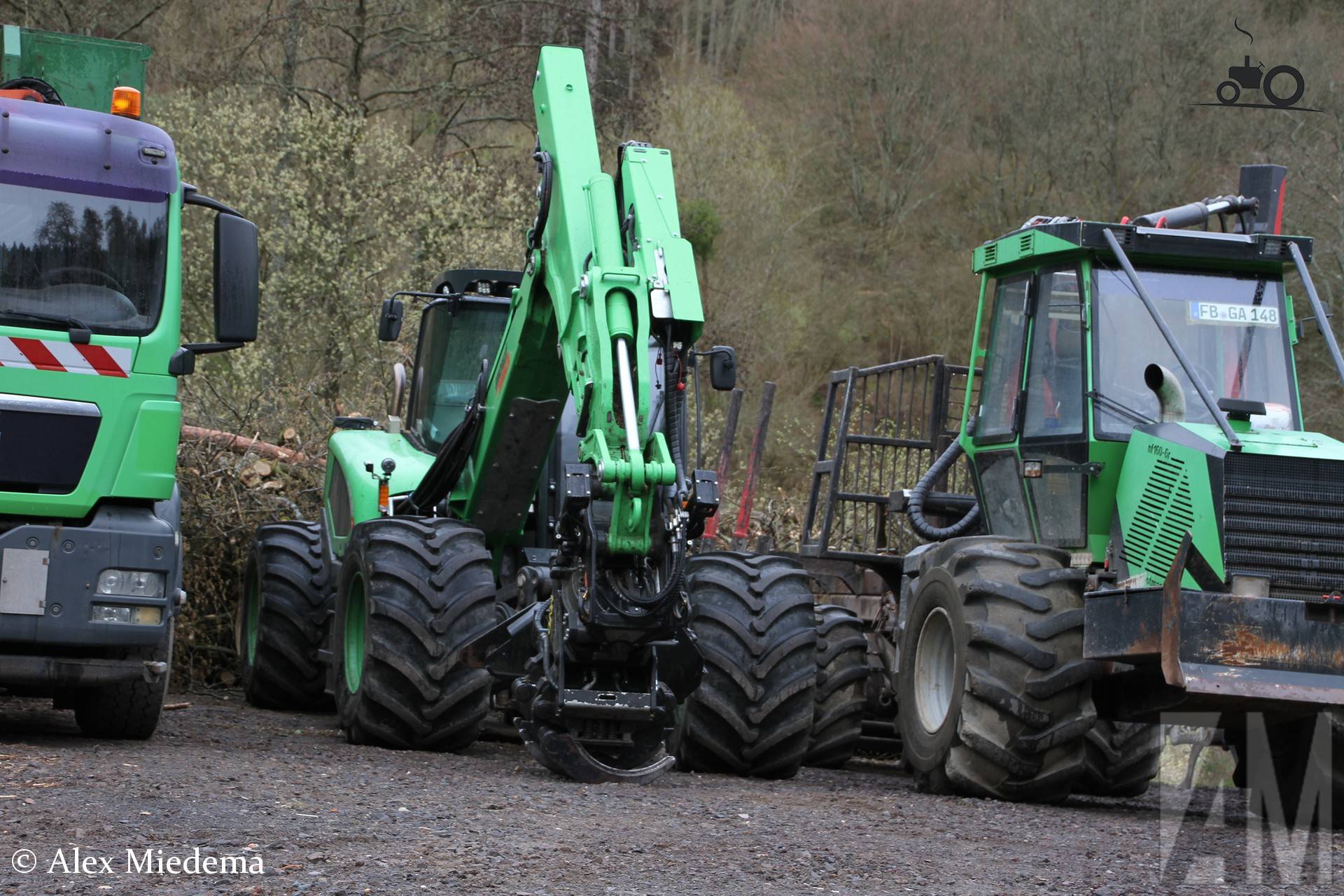 Menzi Muck machine near Nürburgring region