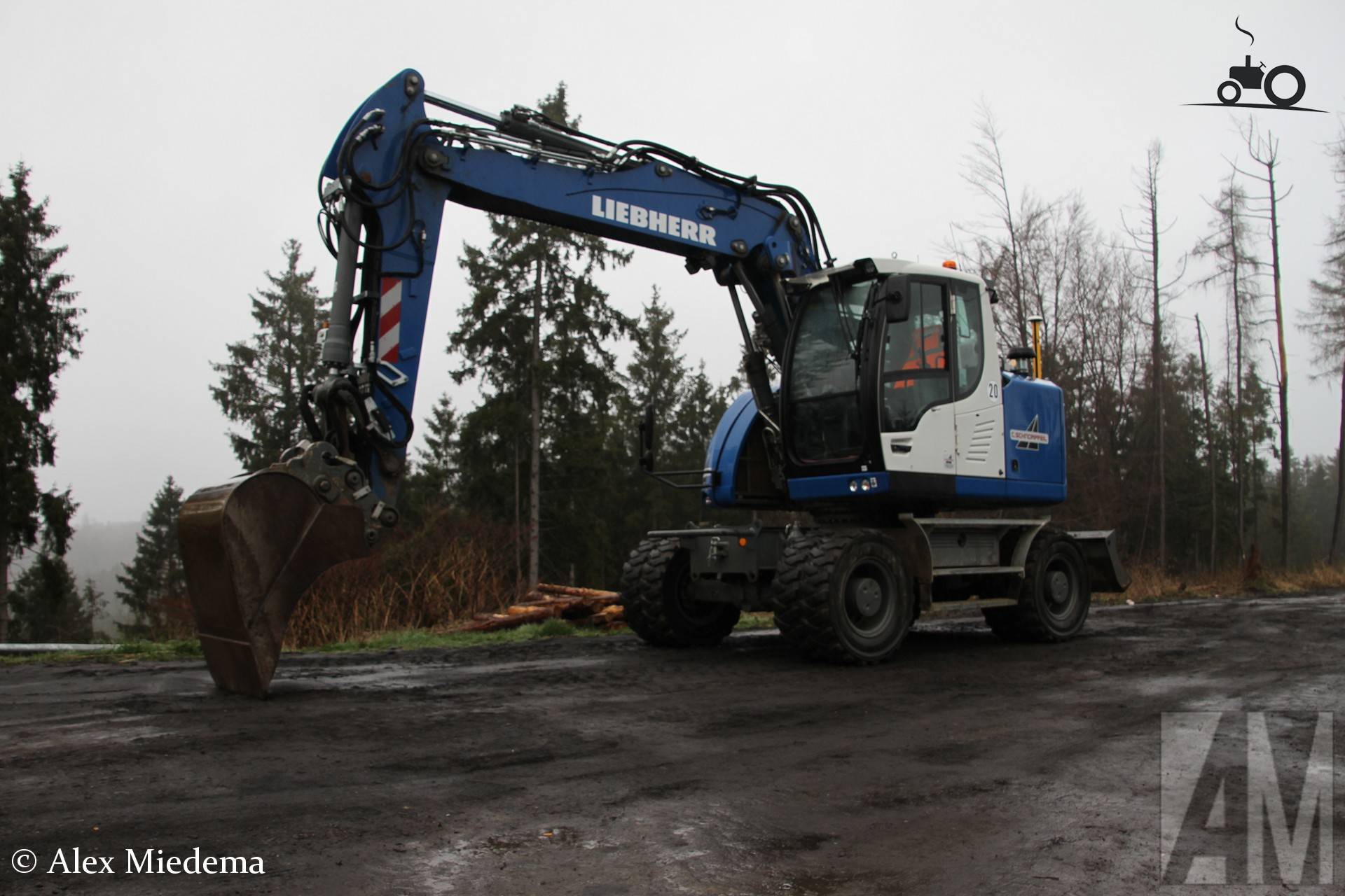 Liebherr graafmachine van C. Schnorpfeil