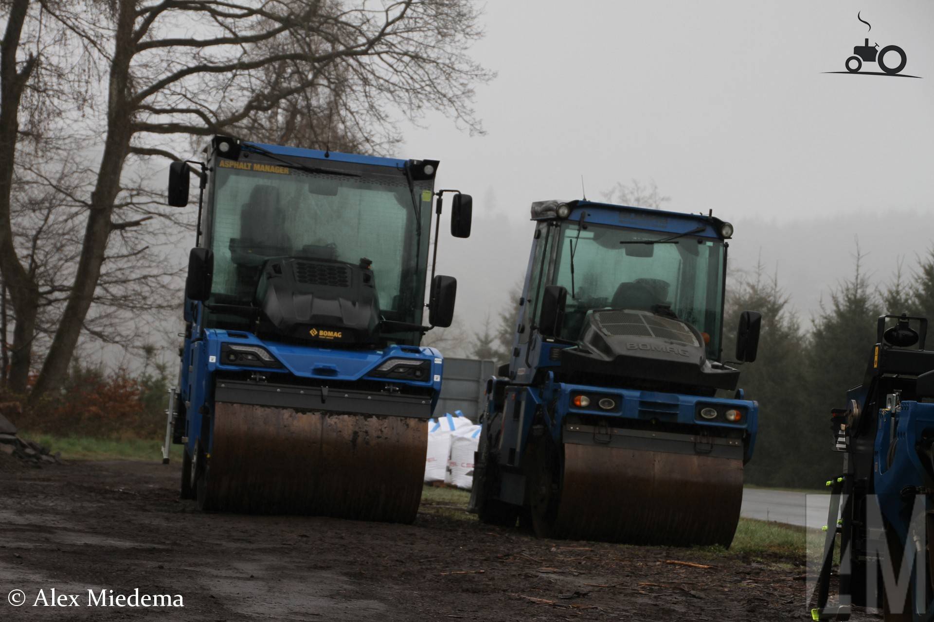 Bomag walsen in de Eifel