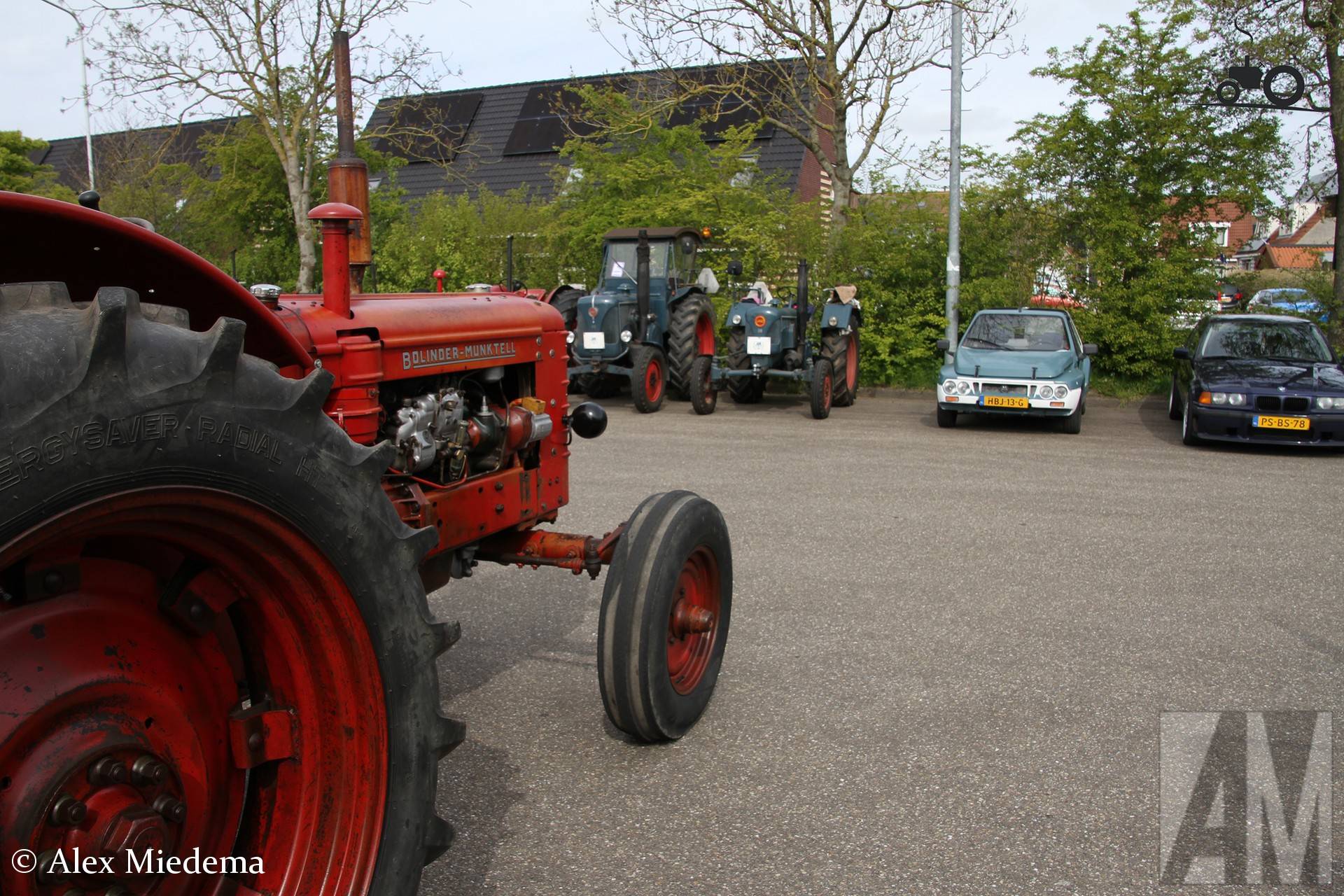 Bolinder-Munktell 350 Machine op Oldtimerdei Minnertsga