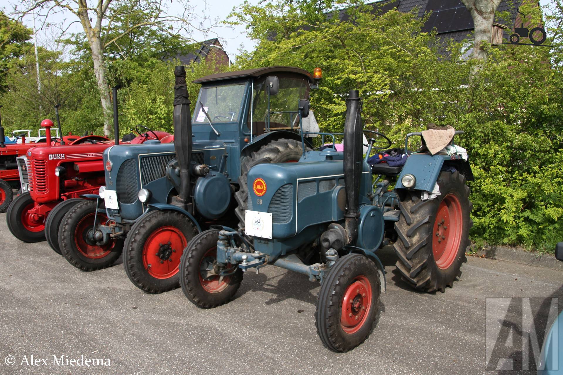 Lanz Bulldog tractoren op Oldtimerdei Minnertsga 2026