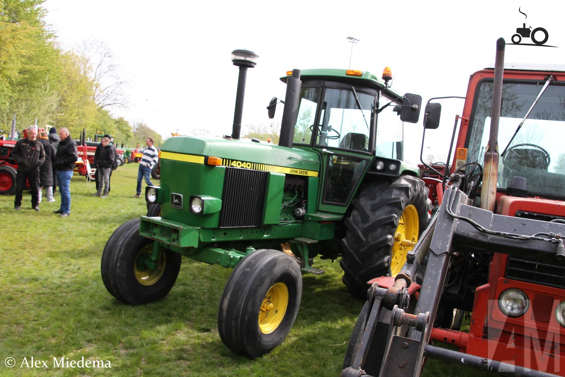 John Deere 4040 trekker op Oldtimerdei Minnertsga