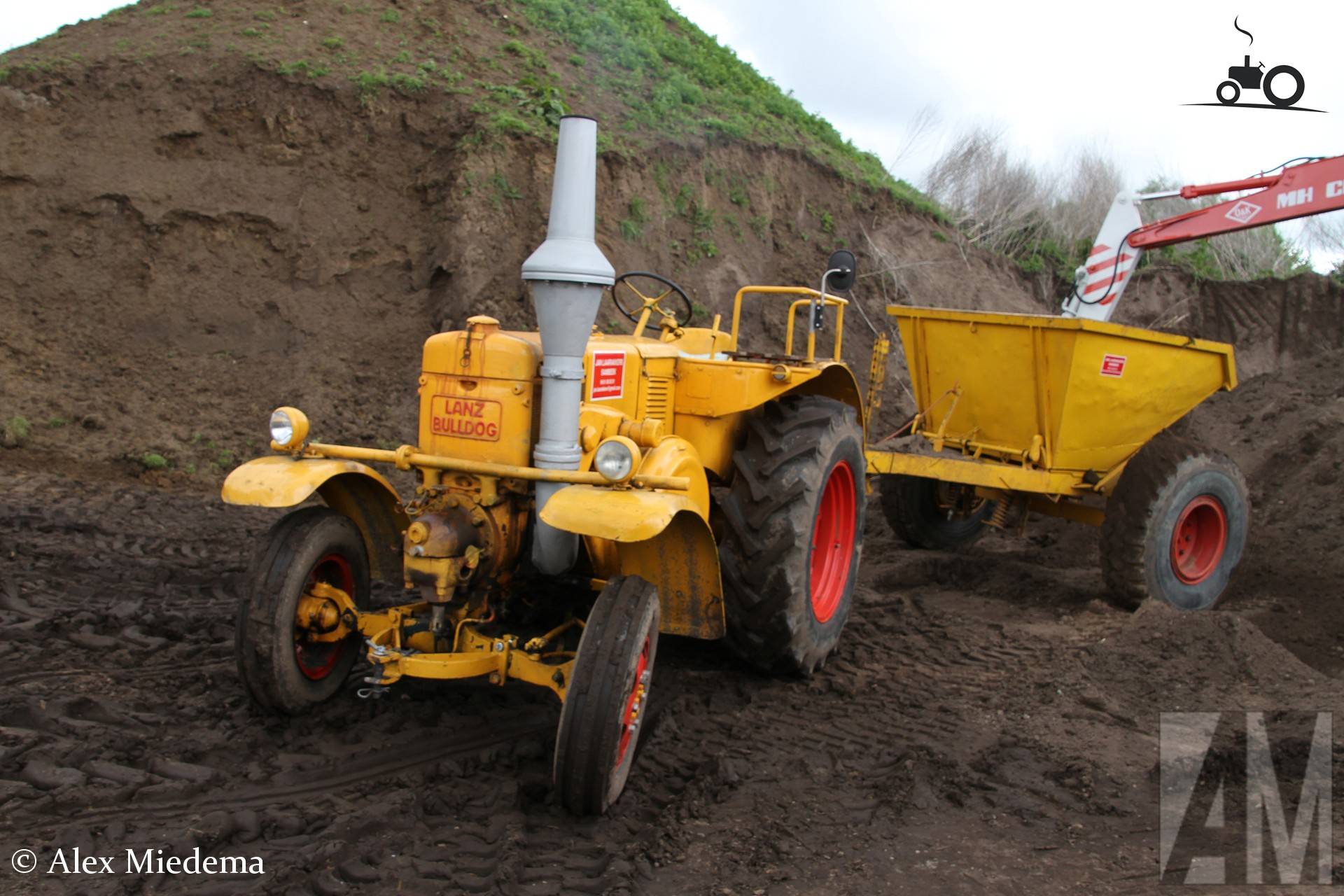 Lanz Bulldog D8506 tractor at Zandput De Dormelaar