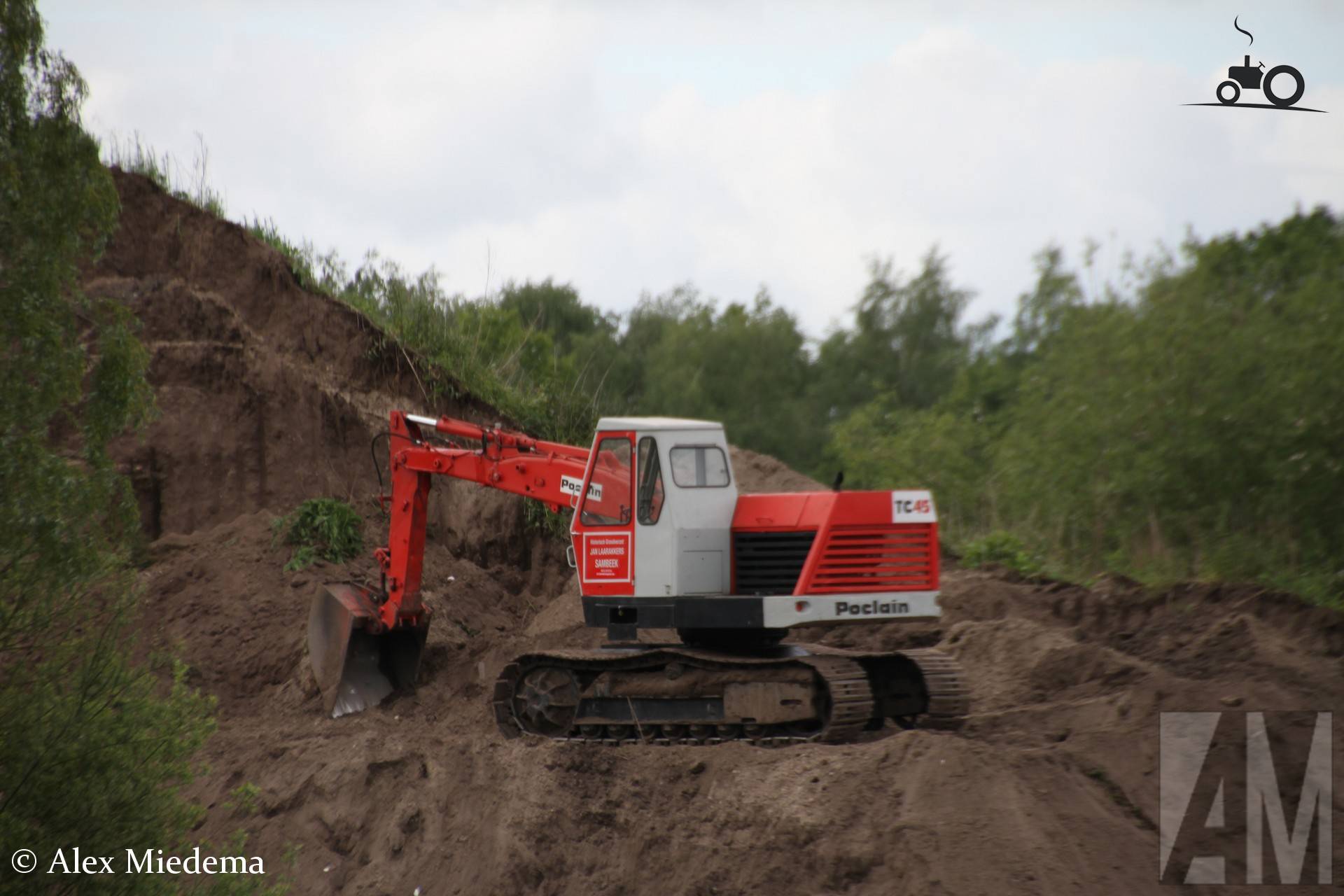 Poclain TC45 bij Zandput De Dormelaar