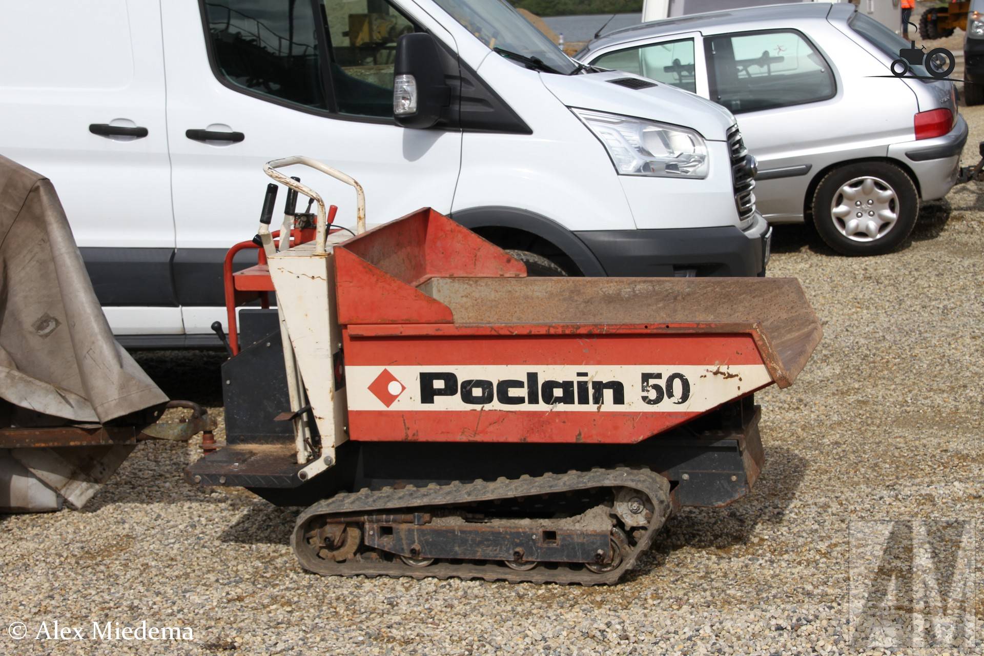 Poclain 50 machine bij Zandput De Dormelaar
