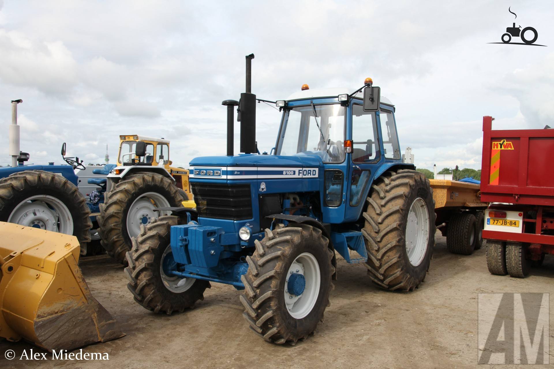 Ford 8100 en VGM Dumper bij Higro Markelo 2026