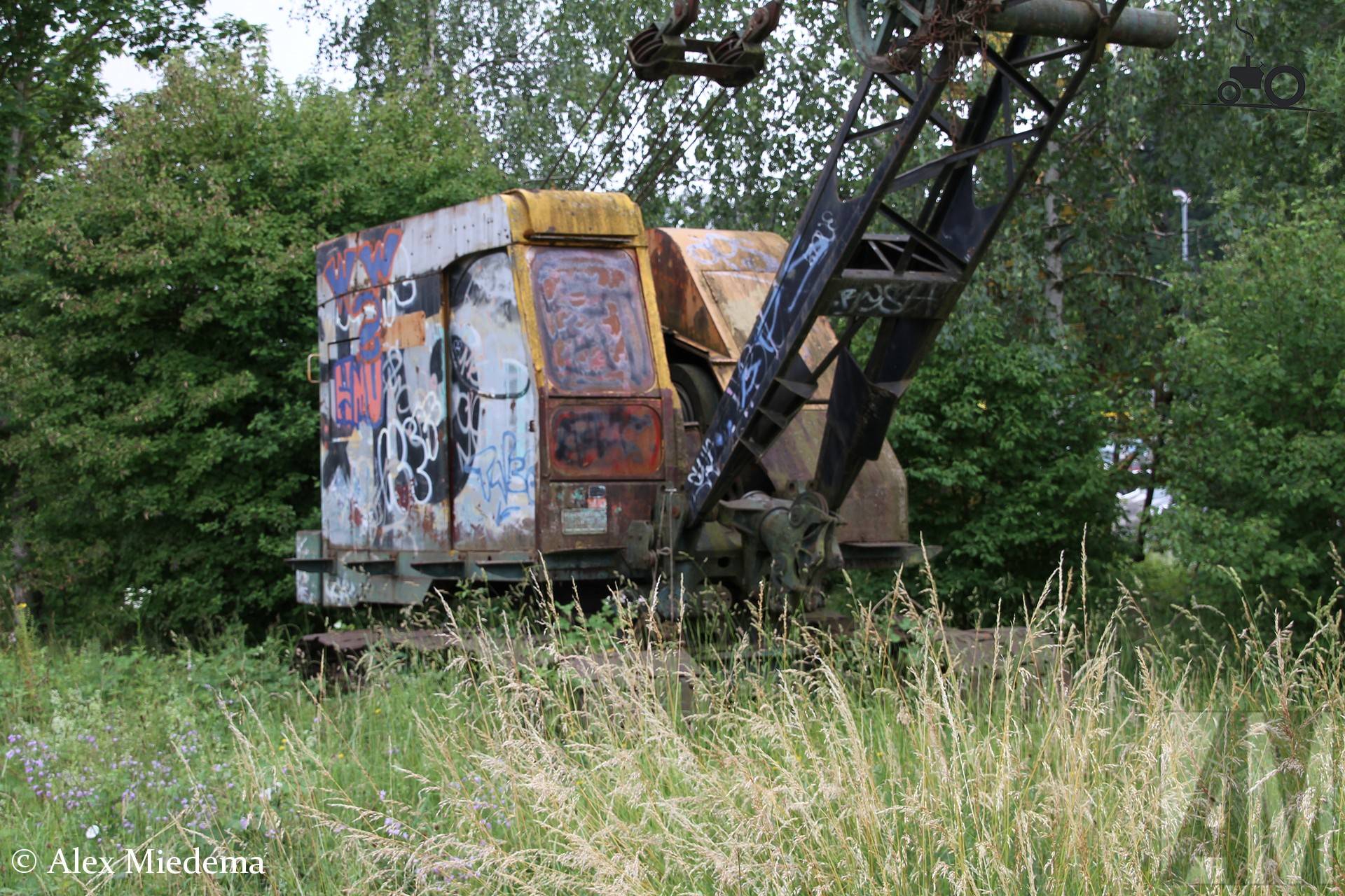 Machine Ruston-Bycyrus bij Eberhard in Zwitserland