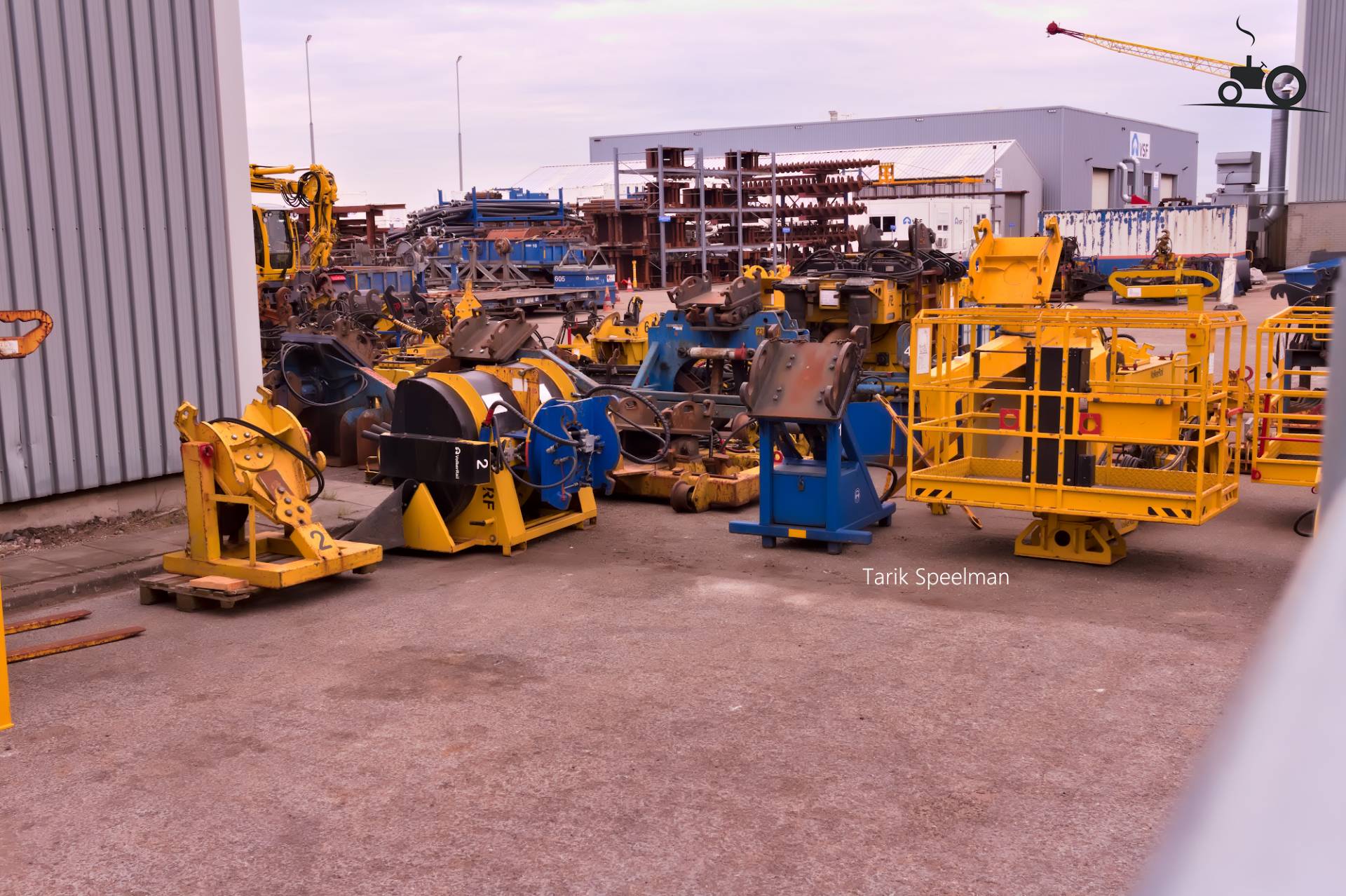 Hydraulische machines van Volker Rail in Dordrecht