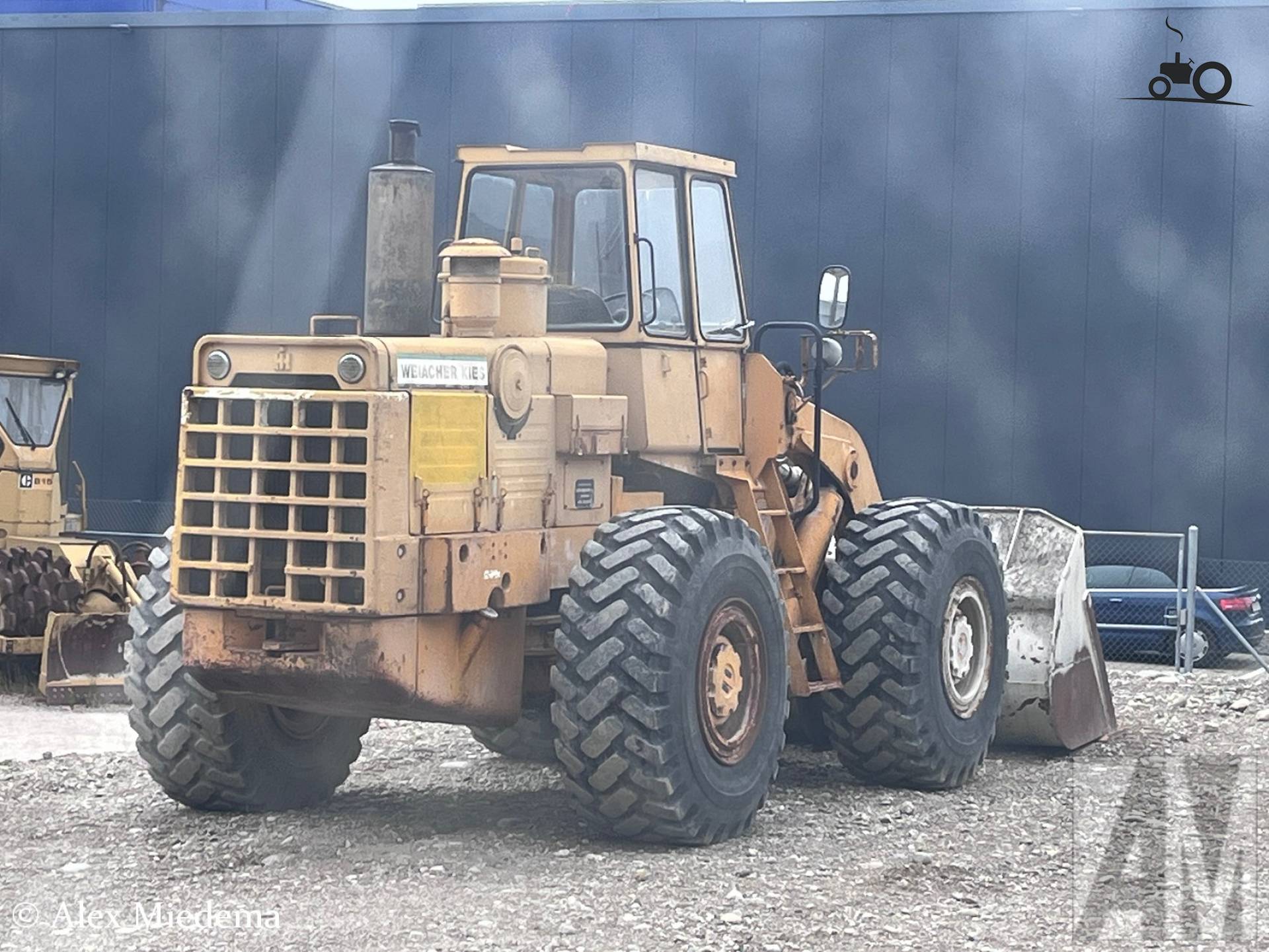 International Shovel eigendom van Weiacher Kies op locatie Fisibach