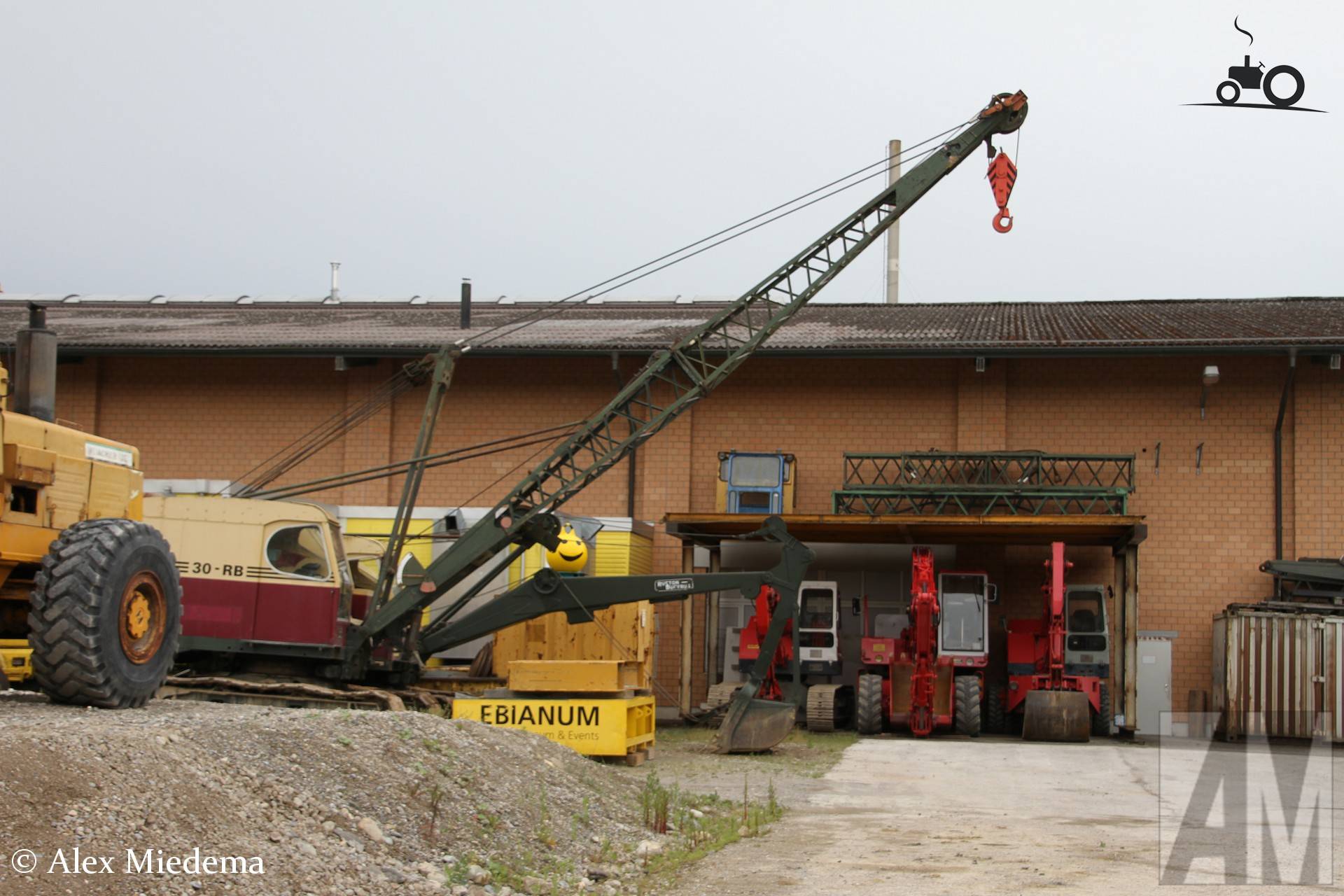 Ruston-Bucyrus 30-RB graafmachine bij Ebianum Baggermuseum