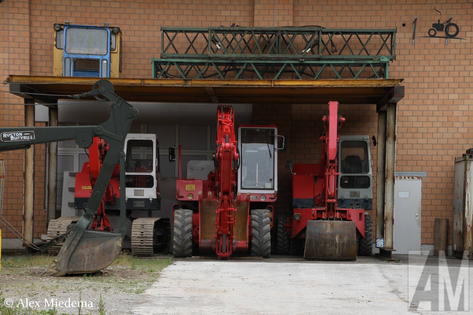 Graafmachinetrio in Ebianum Baggermuseum