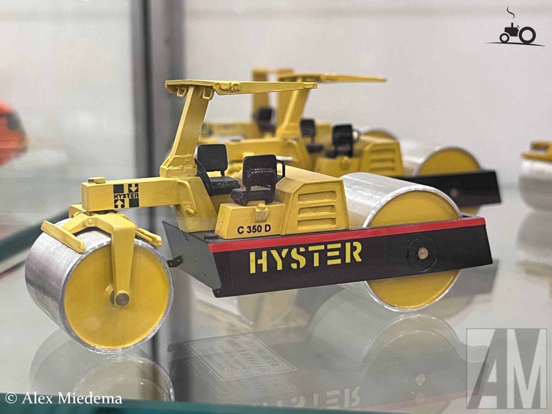 Model van een Hyster C 350 D wals