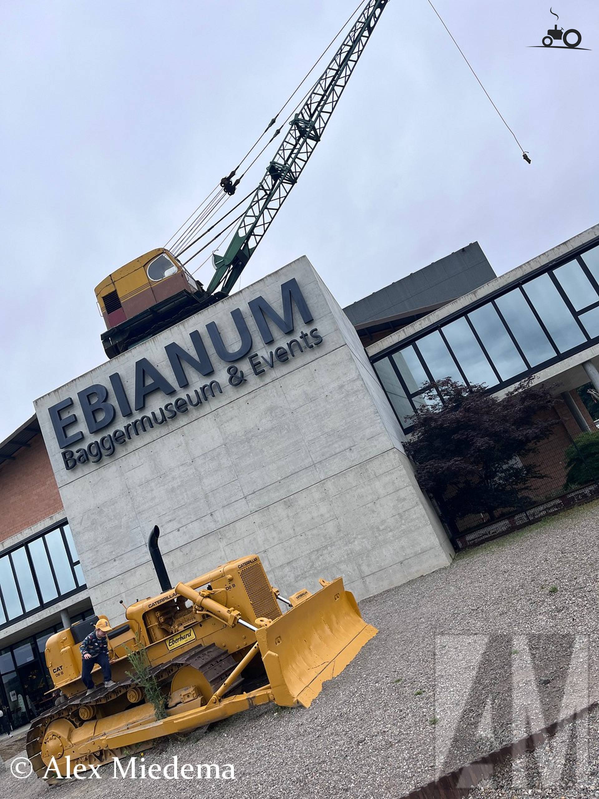 Caterpillar D6 en Ruston-Bucyrus op locatie Fisibach Zwitserland