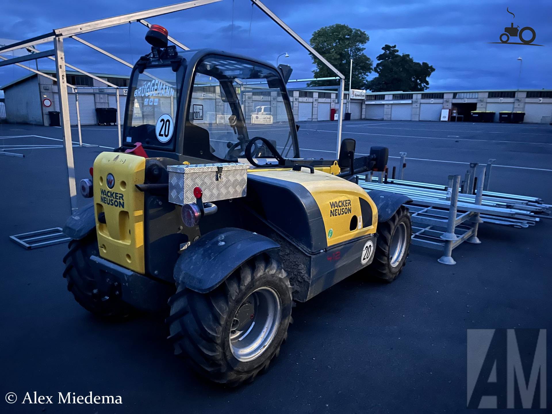 Wacker Neuson 412 in paddock Nürburgring