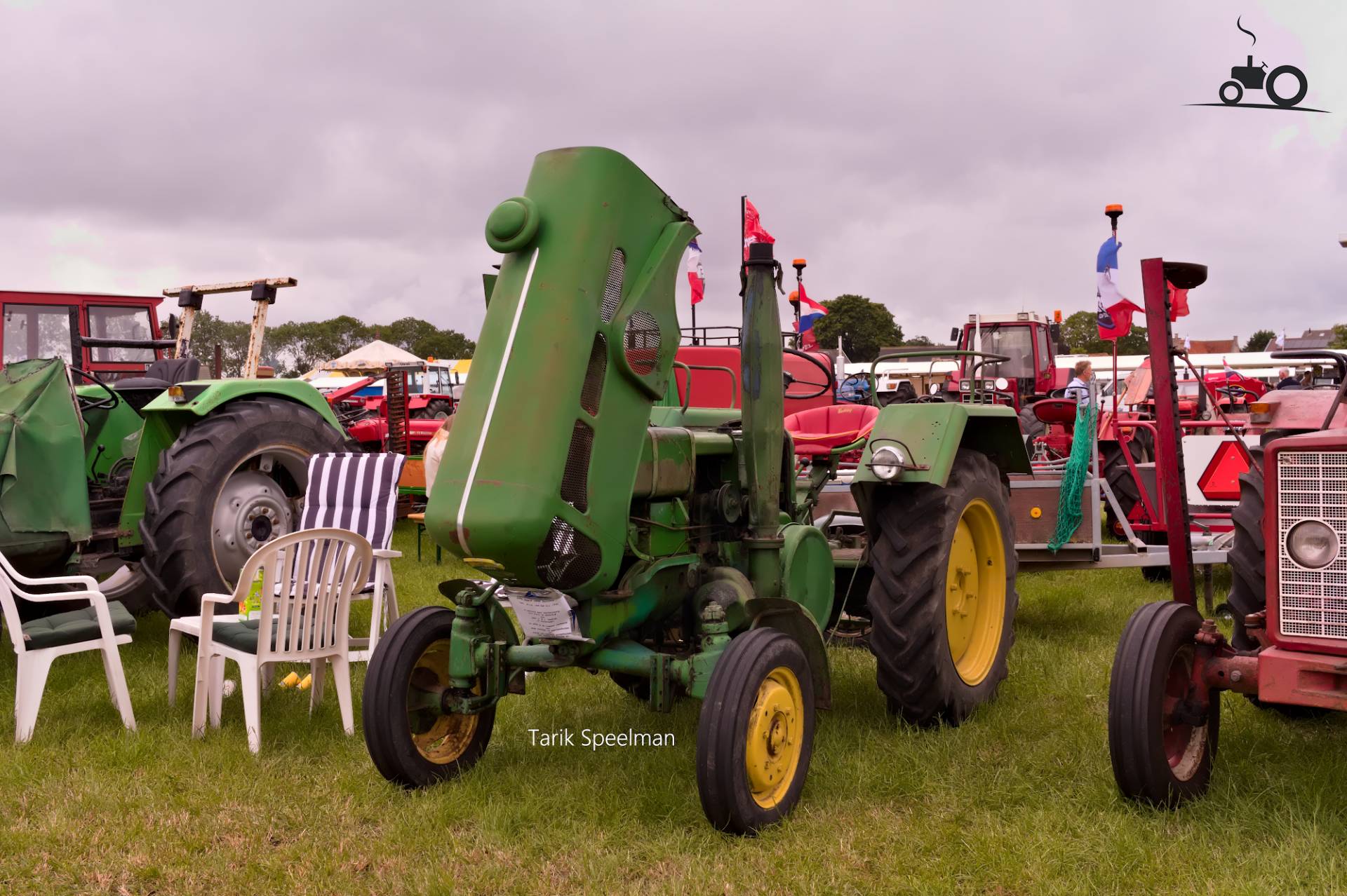 John Deere Lanz Bulldog trekker in Hensbroek