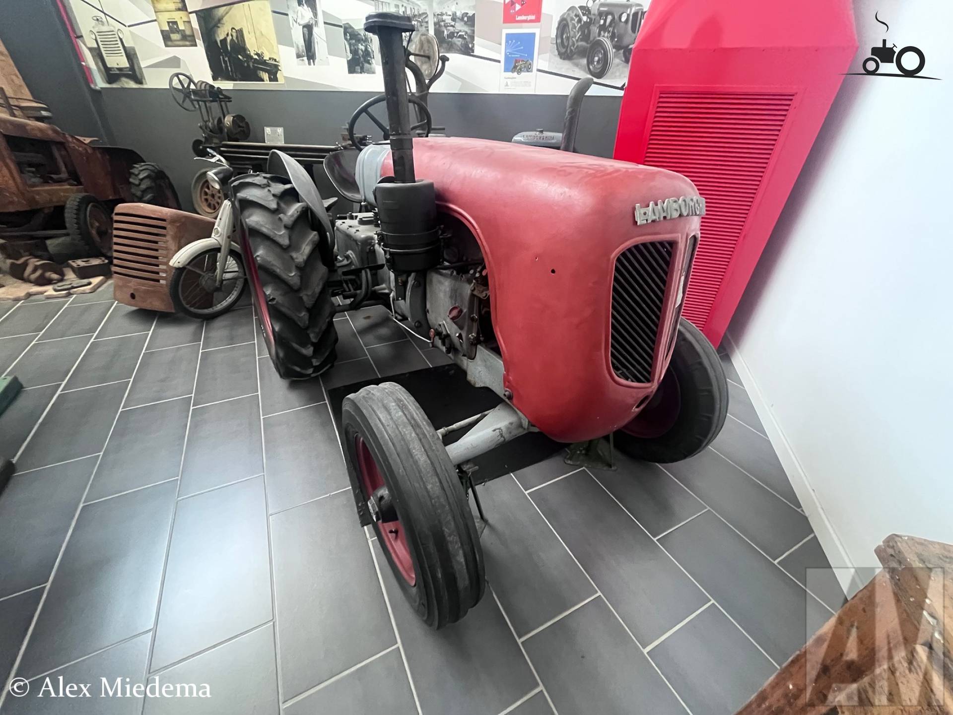 Lamborghini tractor uit de jaren vijftig van de vorige eeuw