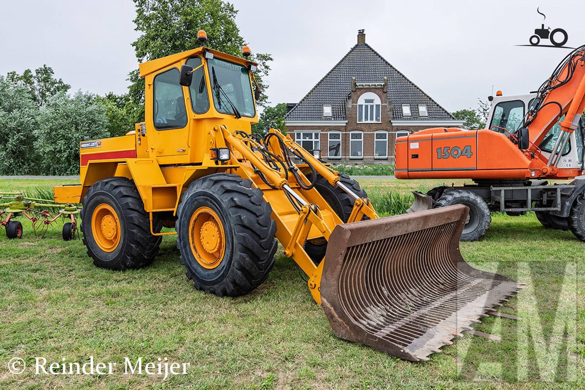 Werklust wiellader op Oldtimerdei Nijlân