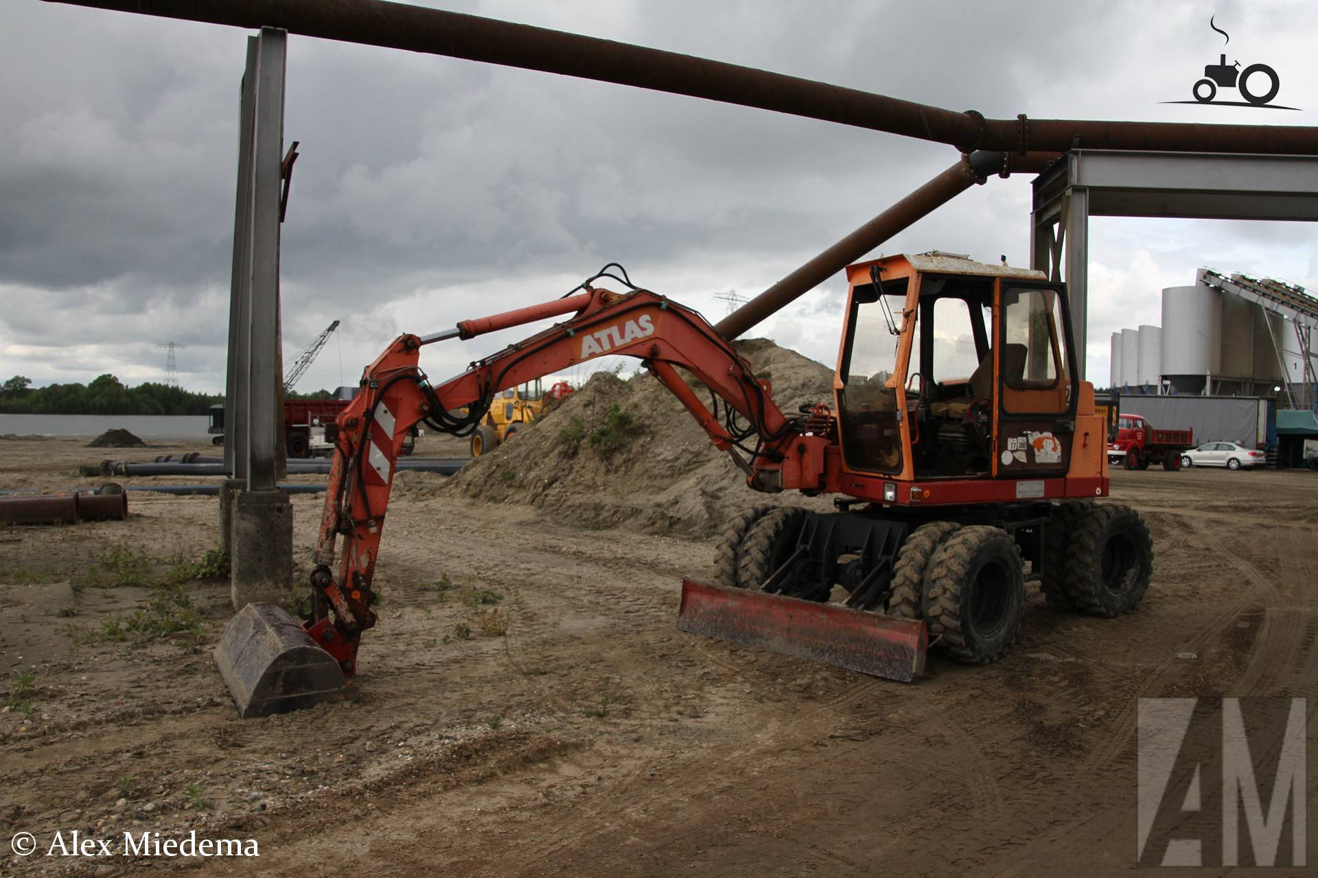Atlas machine op Zandput De Dormelaar