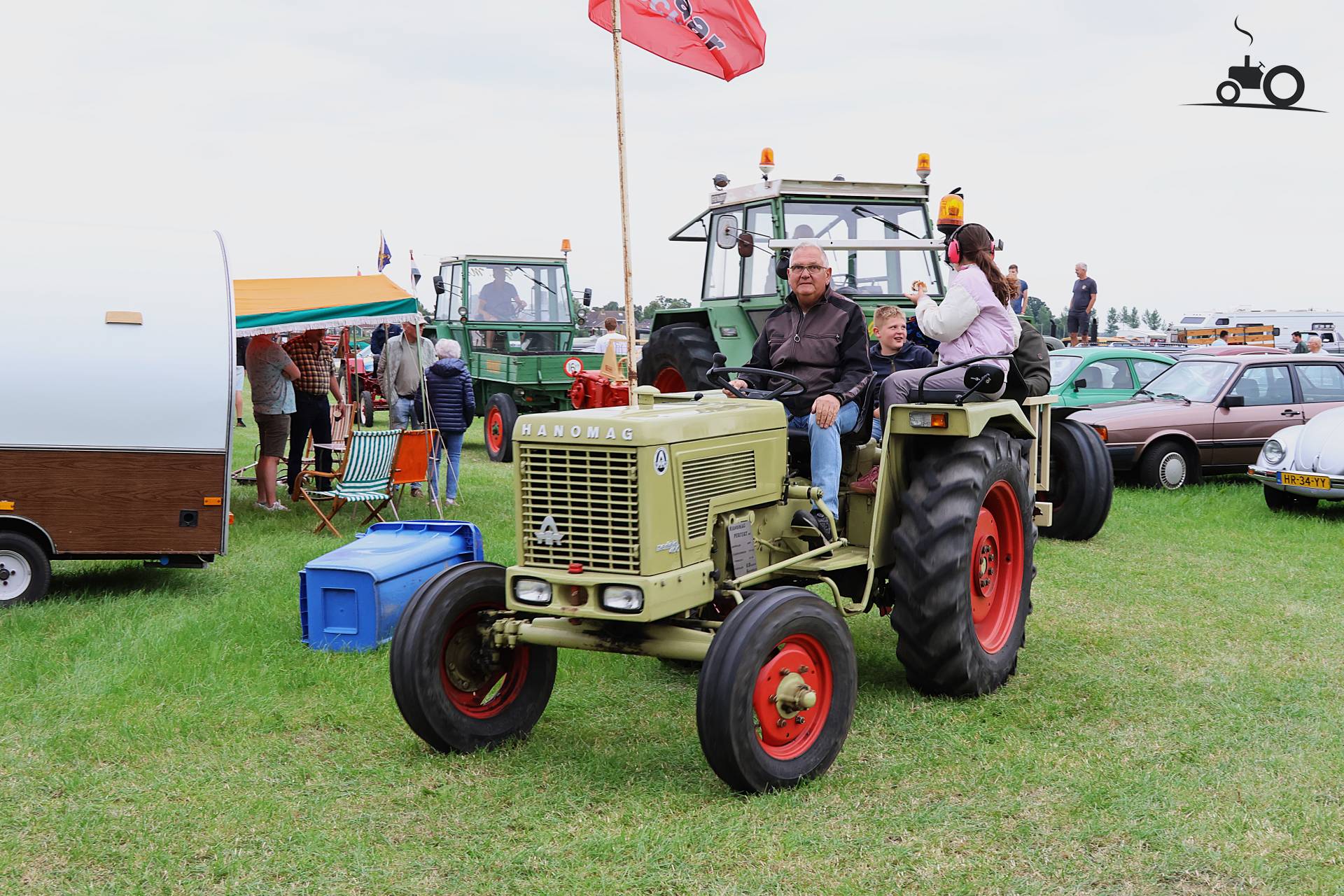 Hanomag Perfekt 400 machine op historisch festival