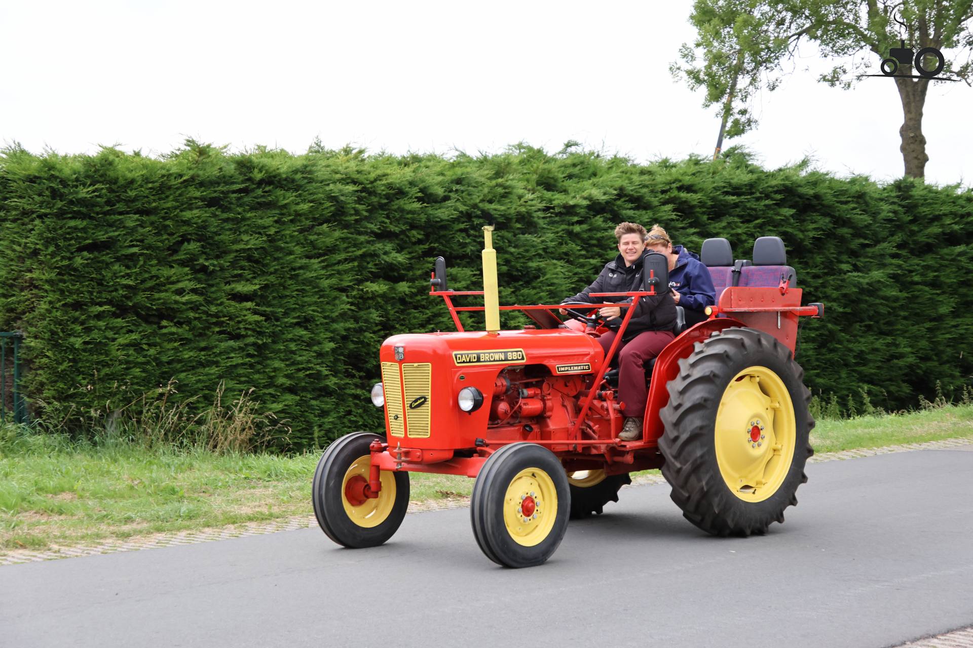 David Brown 880 tractor op historisch festival