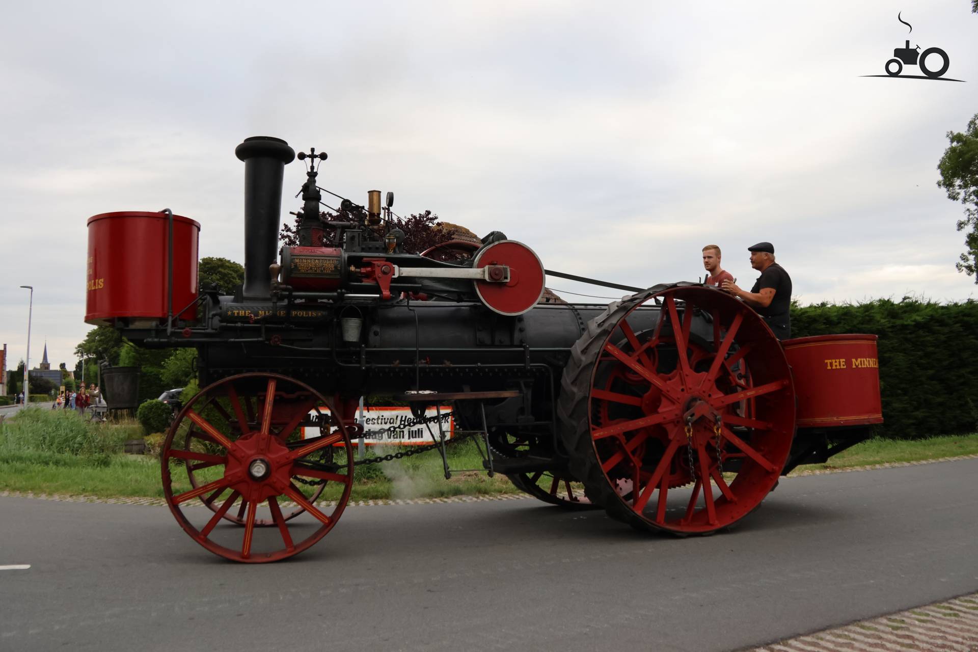 Minneapolis stoomtrekker op historisch festival