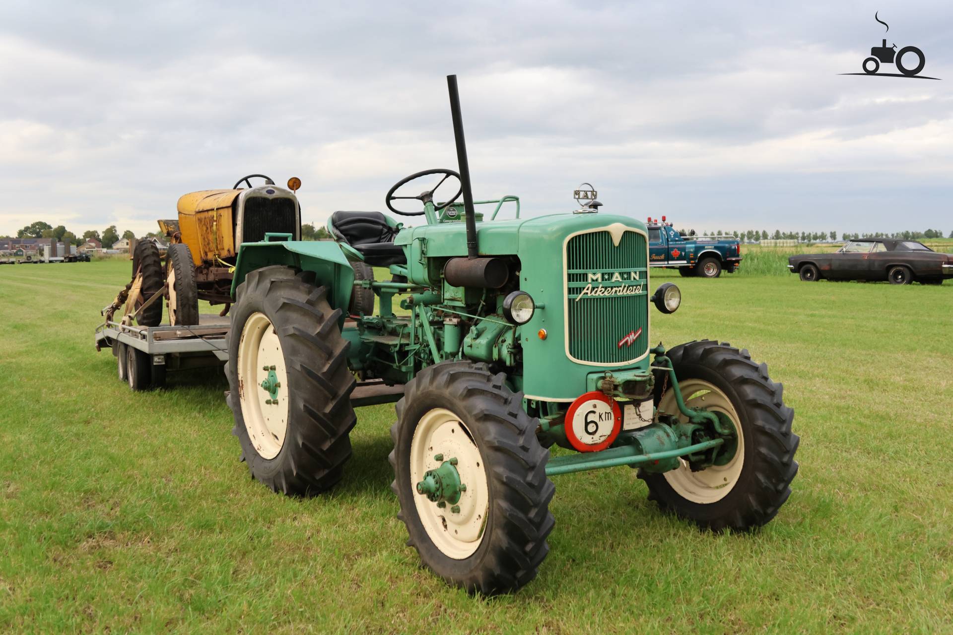 MAN Ackerdiesel B 18 A op historisch festival in Hensbroek
