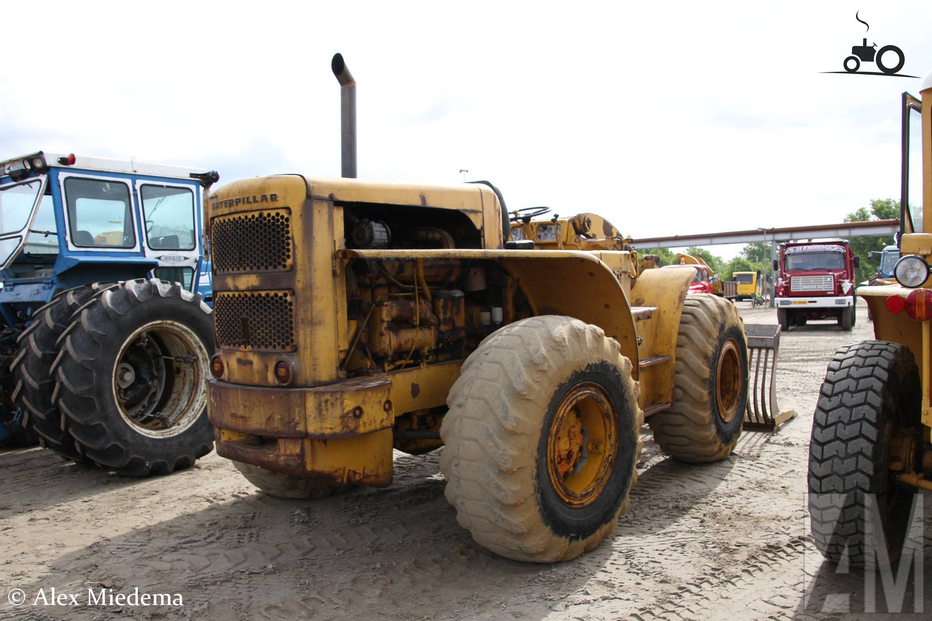 Caterpillar wiellader op locatie De Dormelaar