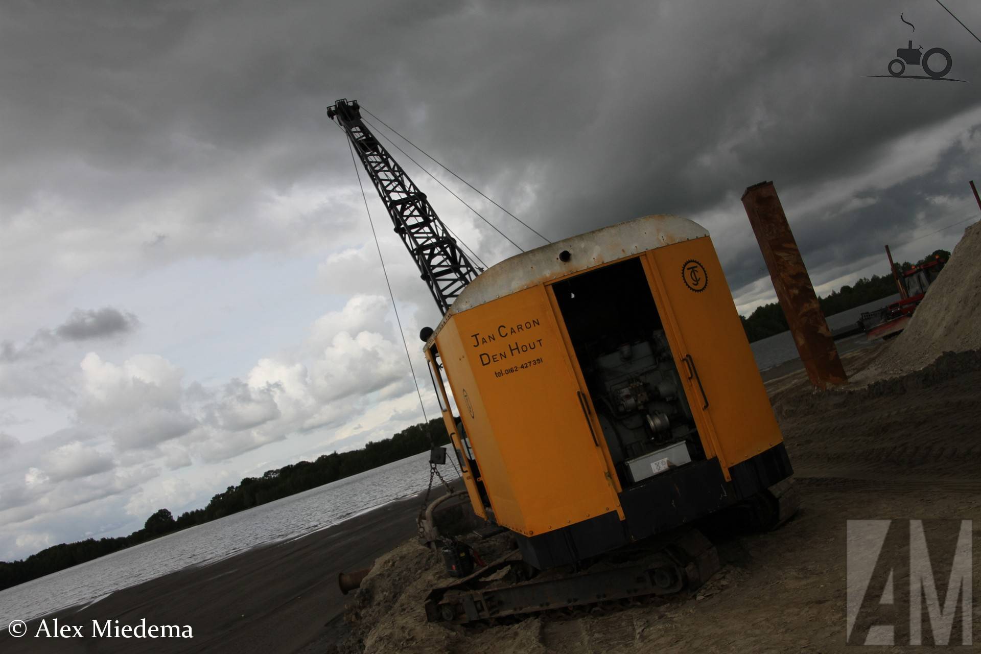 Dragline op locatie Zandput De Dormelaar Markelo 2026
