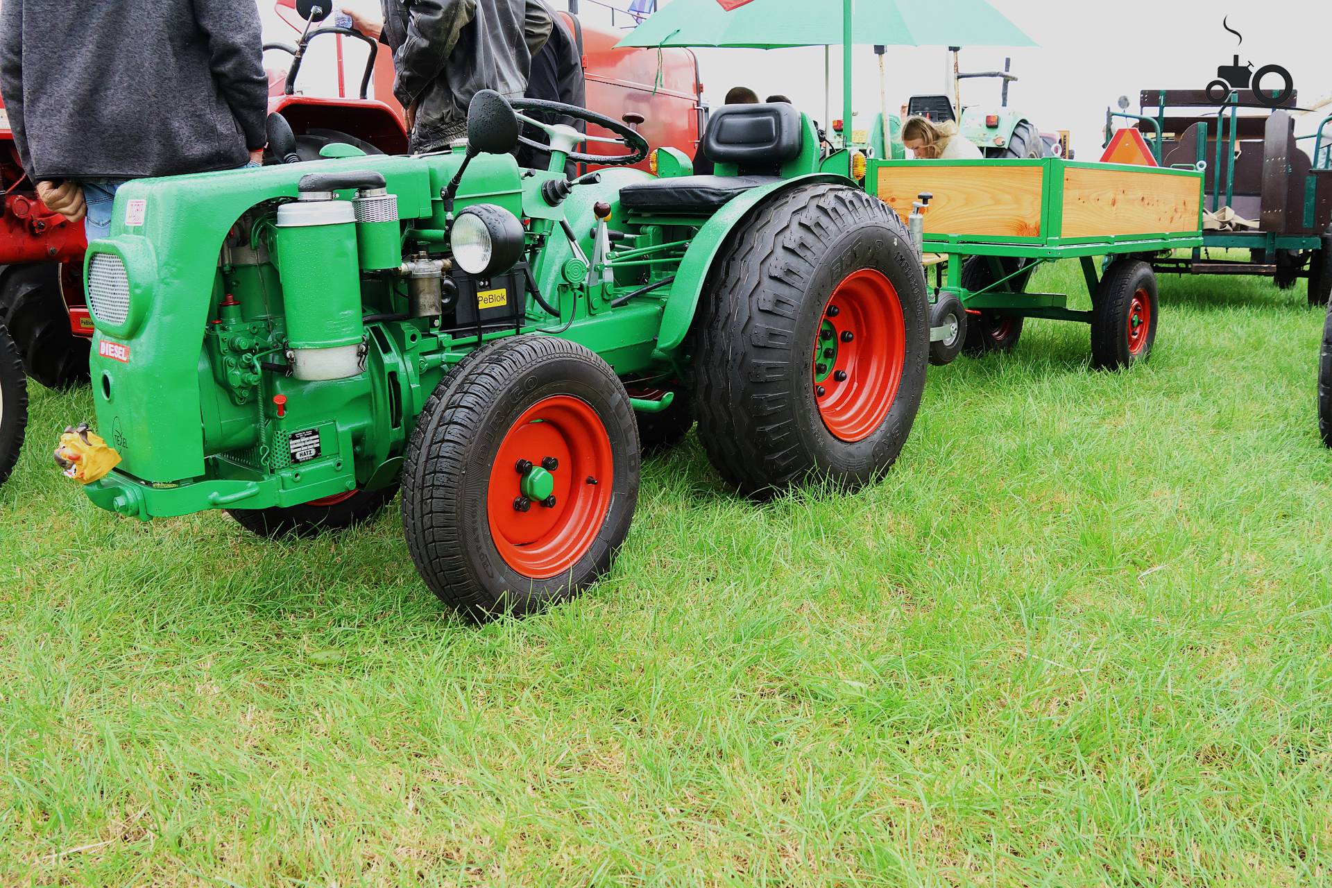 Agria machine op historisch festival in Hensbroek