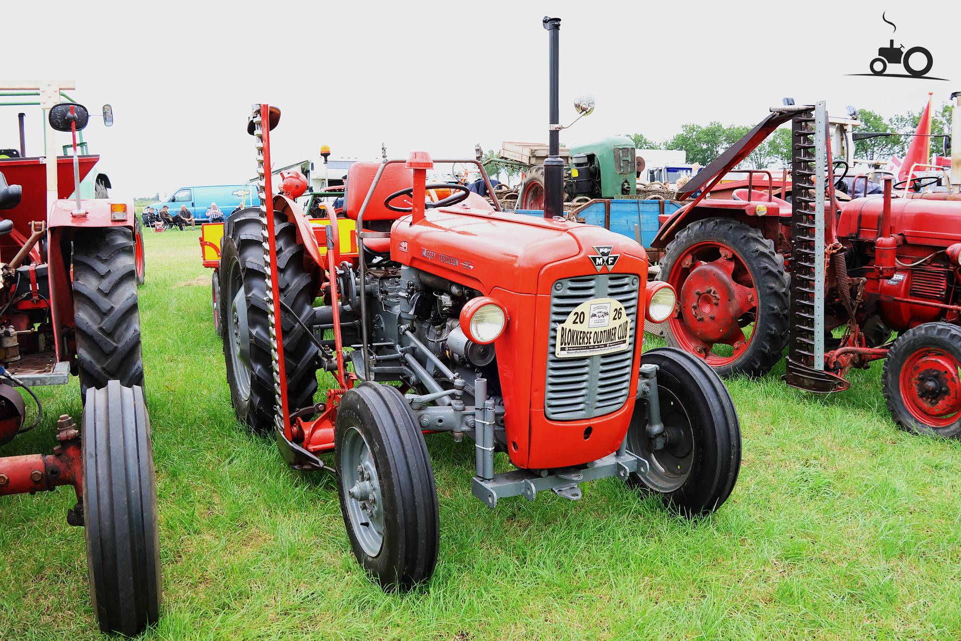 Massey Ferguson 35 tractor op historisch festival