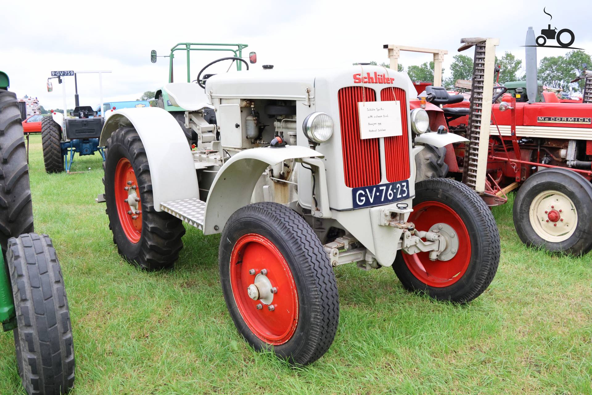 Schlüter DS 25 machine op Historisch Festival