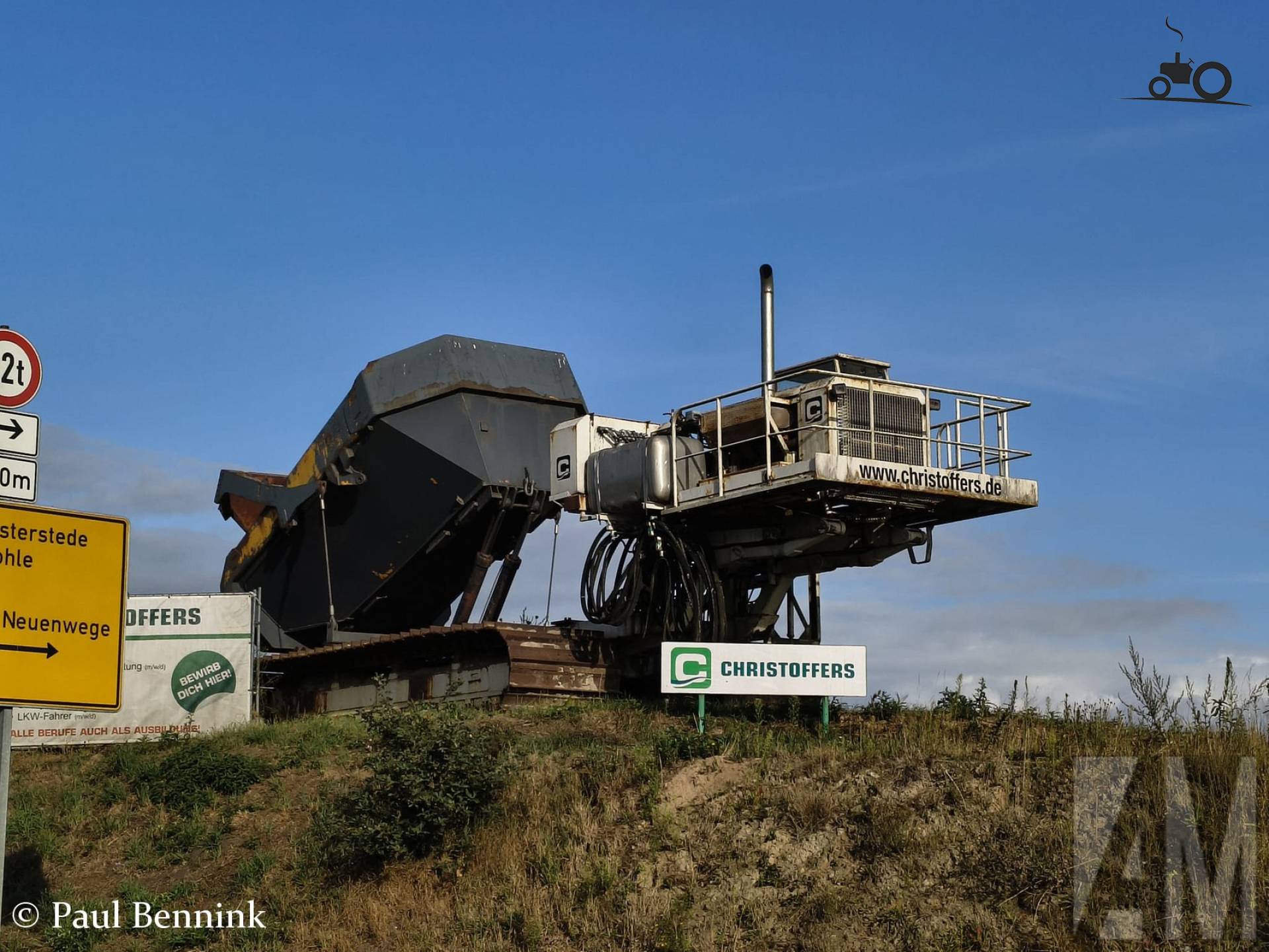 Eigenbouw machine bij Christoffers Wiefelstede