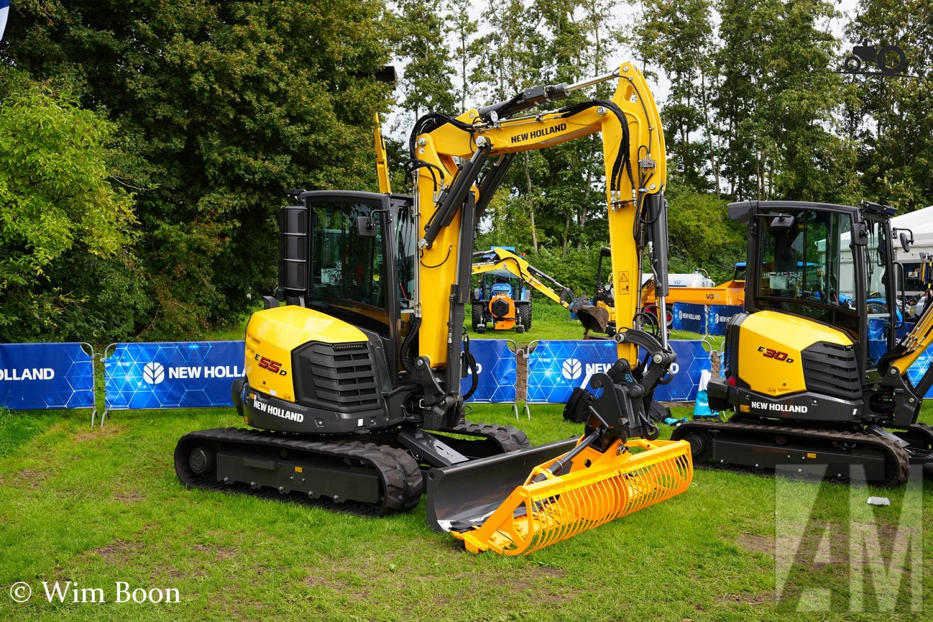 New Holland E55D machine gefotografeerd door Wim Boon