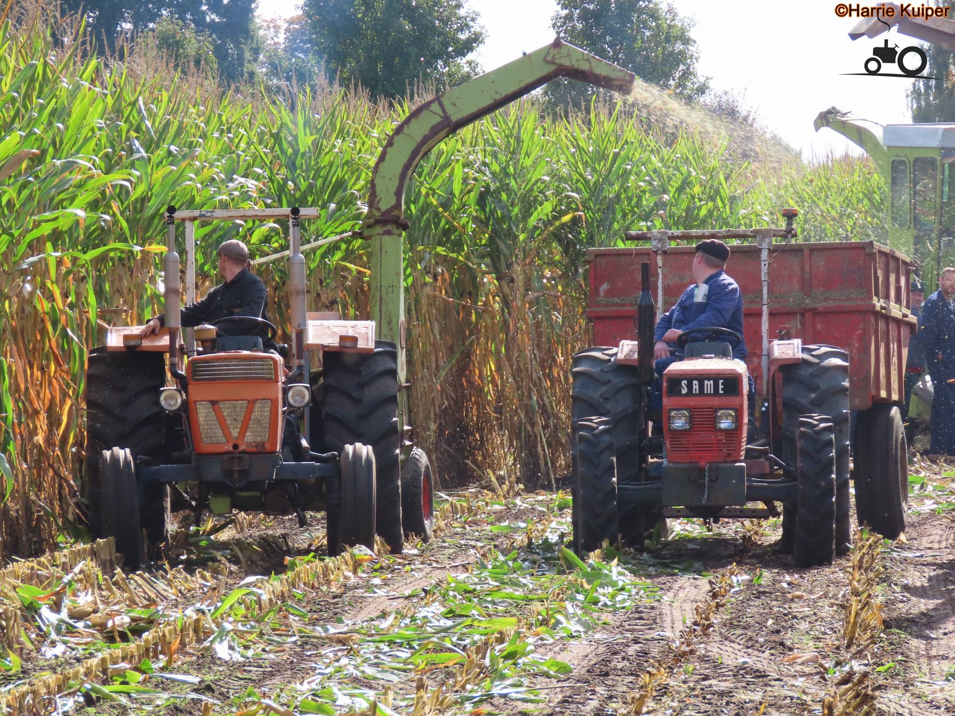 Machine Same Meerdere op Oldtimer Maishakselen