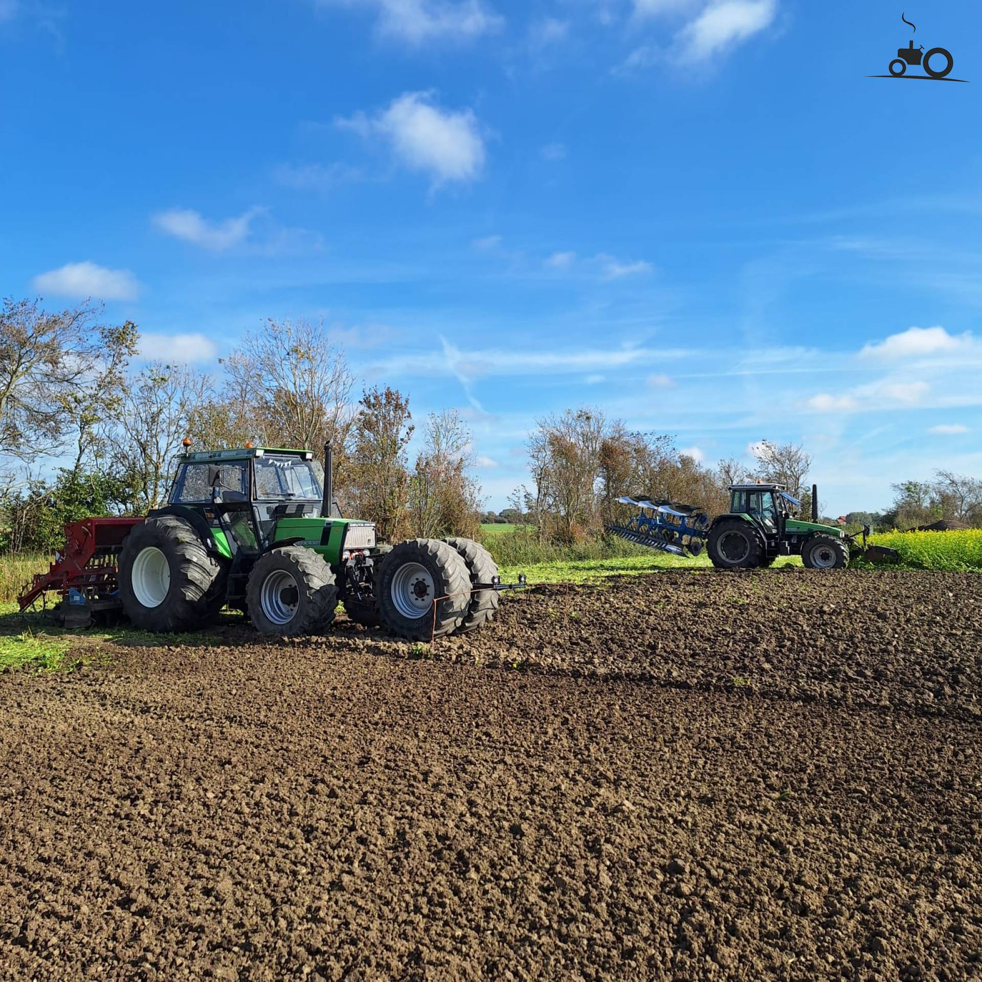 Groenbemesting met Deutz 6.08 onder ploegen