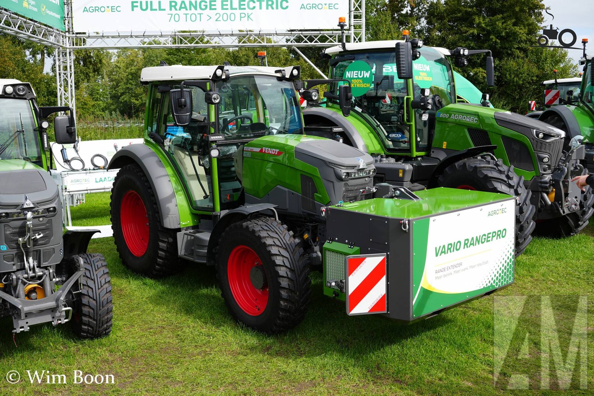 Fendt e107 Vario bij vakbeurs in Biddinghuizen