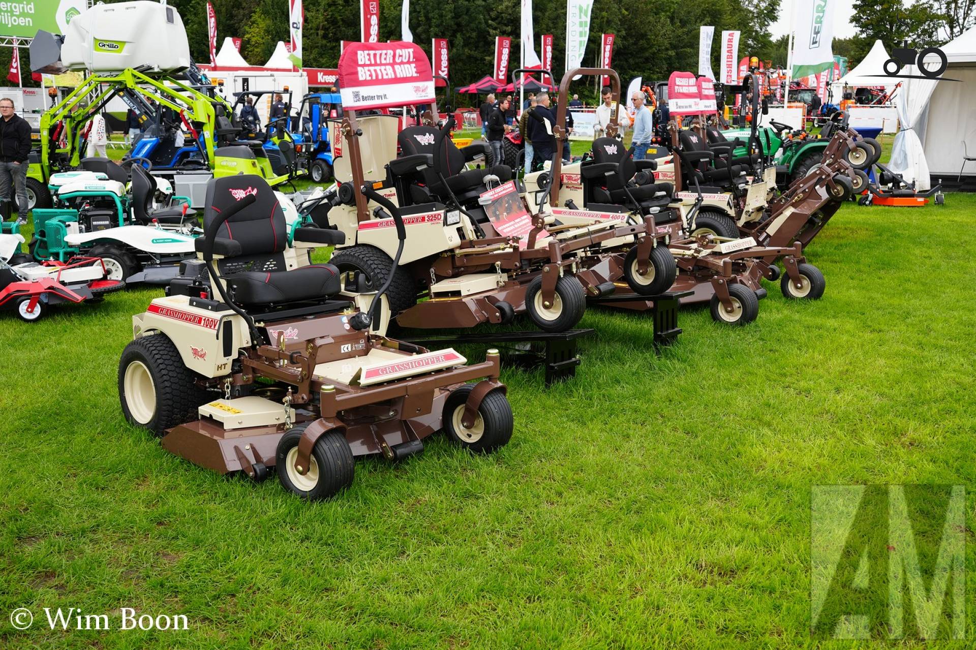 Grasshopper grasmaaier gefotografeerd op AgroTechniek Holland