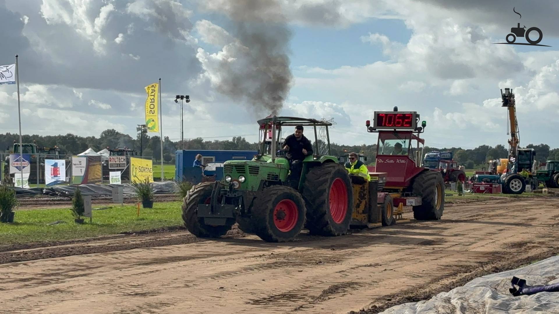 Deutz D7206A tractor bij trekkertrek in Vollenhove