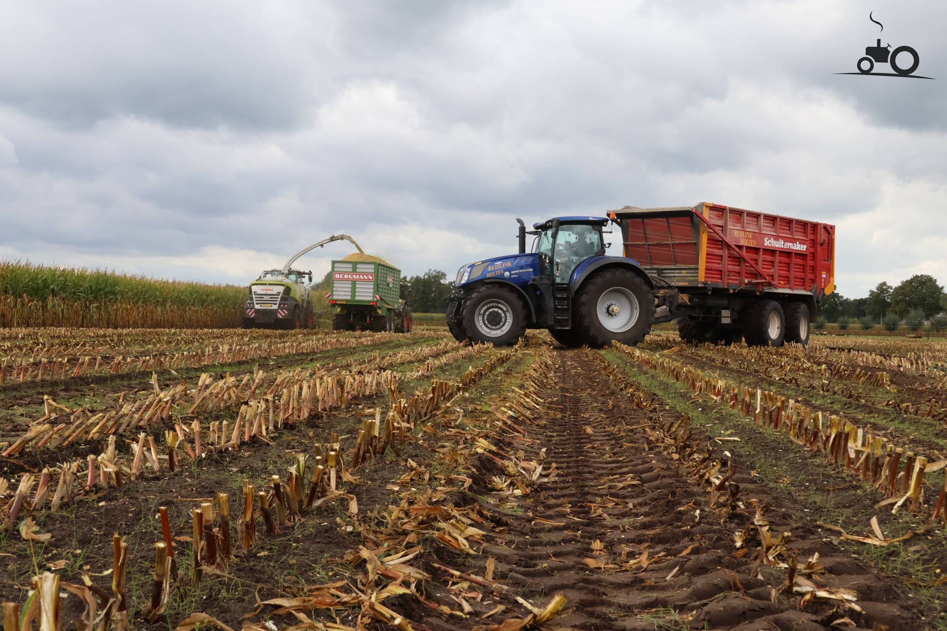 Maisoogst bij Reijlink Holten met drie combinaties