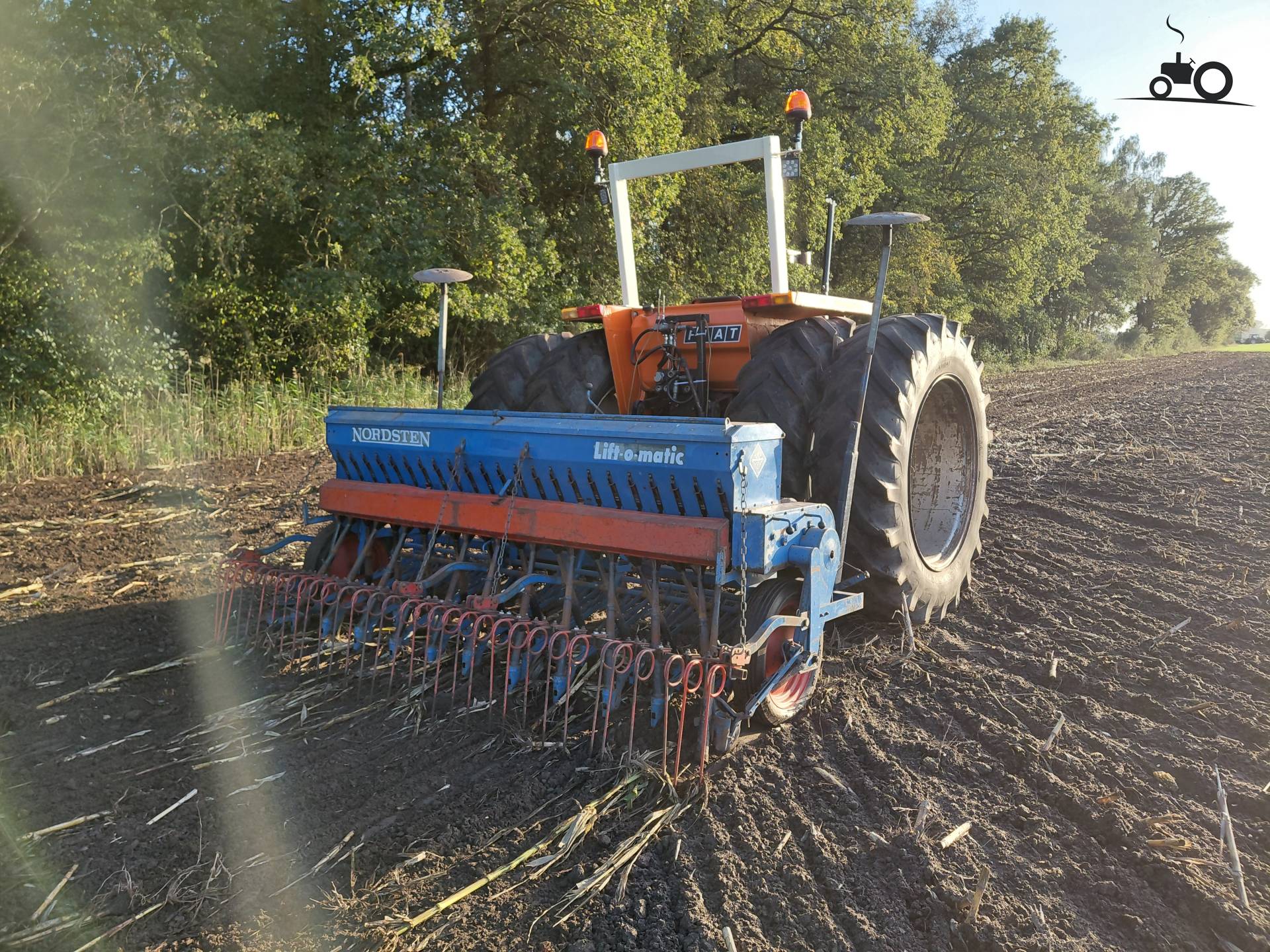 Vanggewas gezaaid met Nordsten zaaimachine