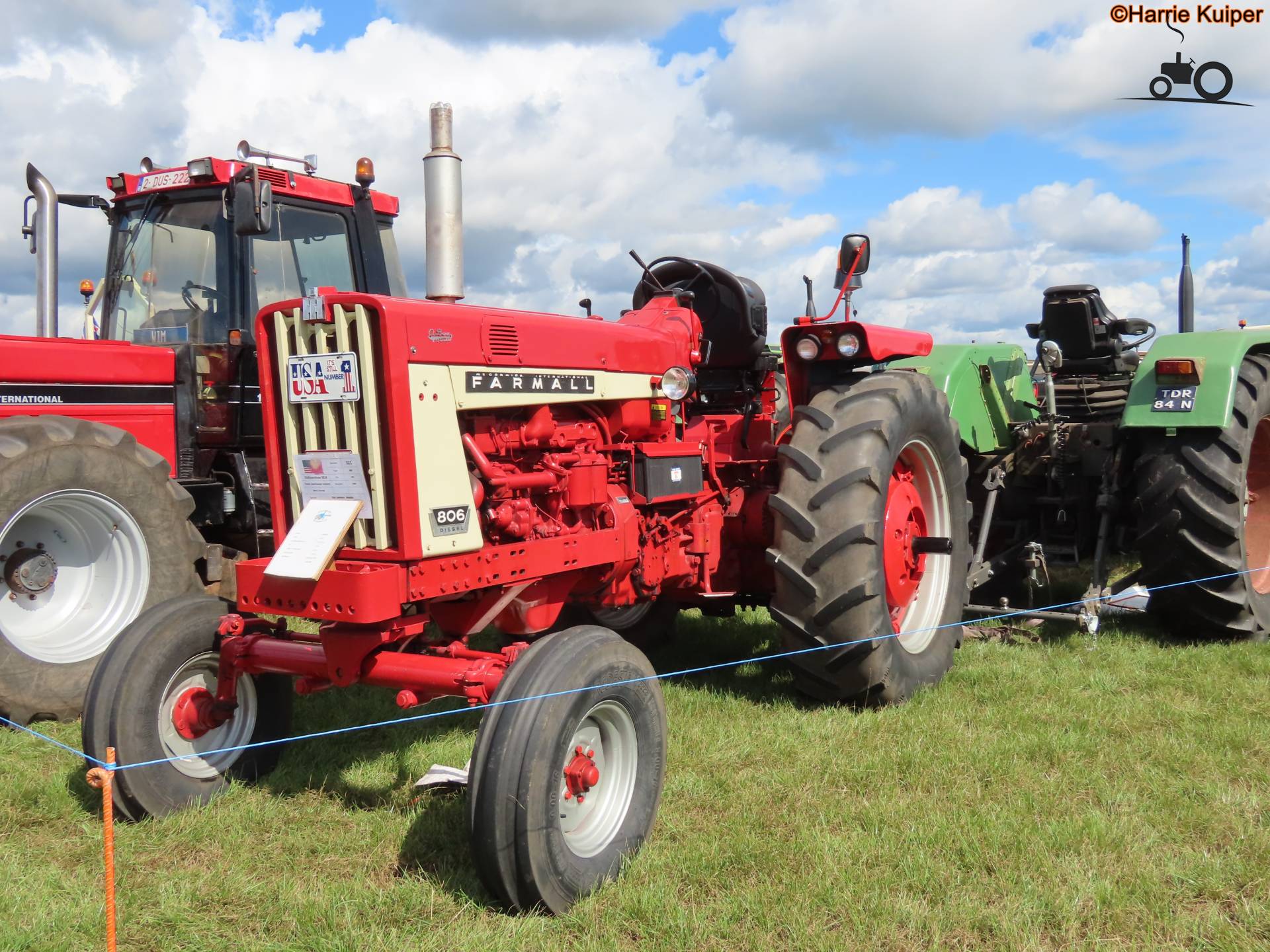 Farmall 806 tractor at 36e Oldtimer Festival Weelde